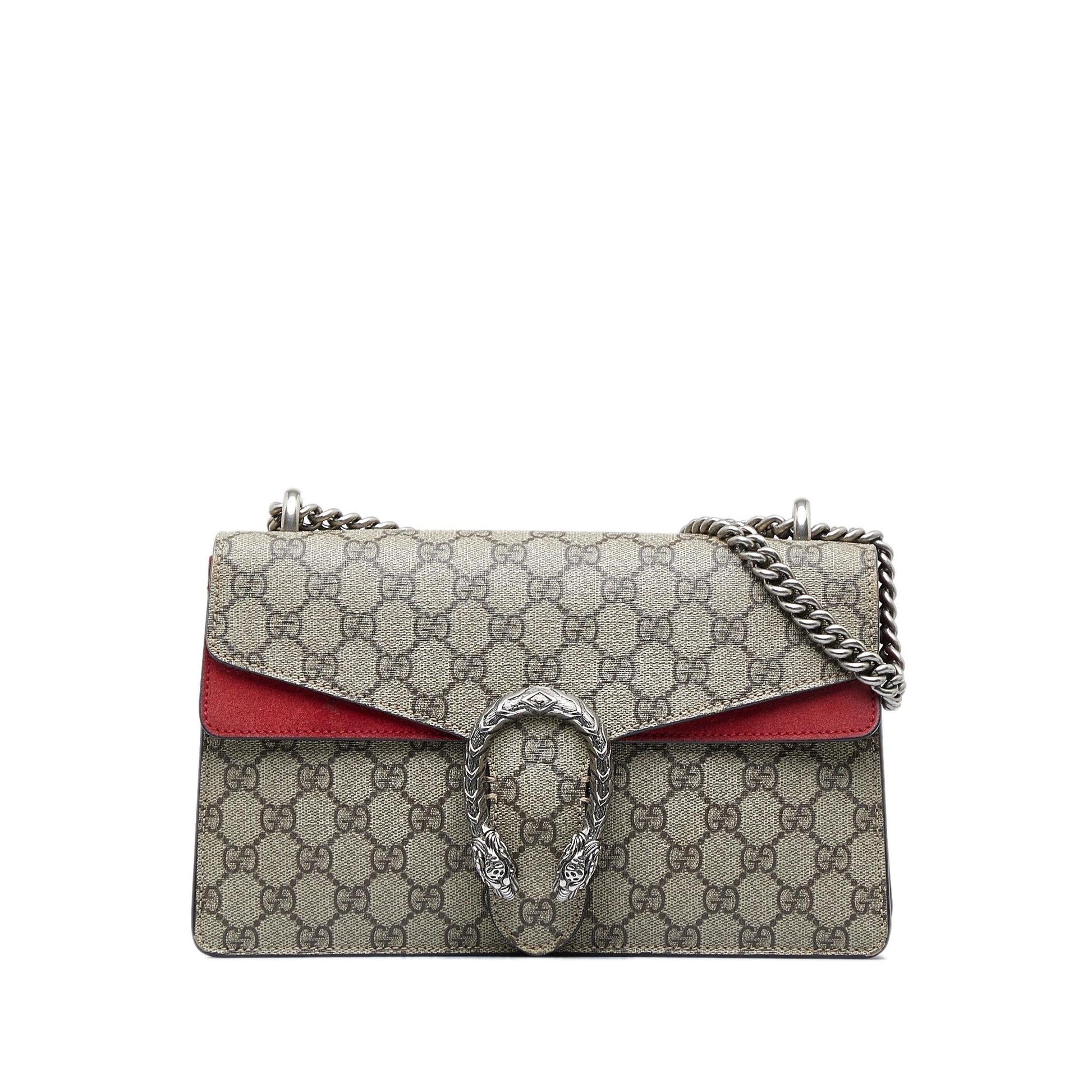 Gucci GG Supreme Dionysus SHG-Du65oF Canvas Brown Small Shoulder Bag