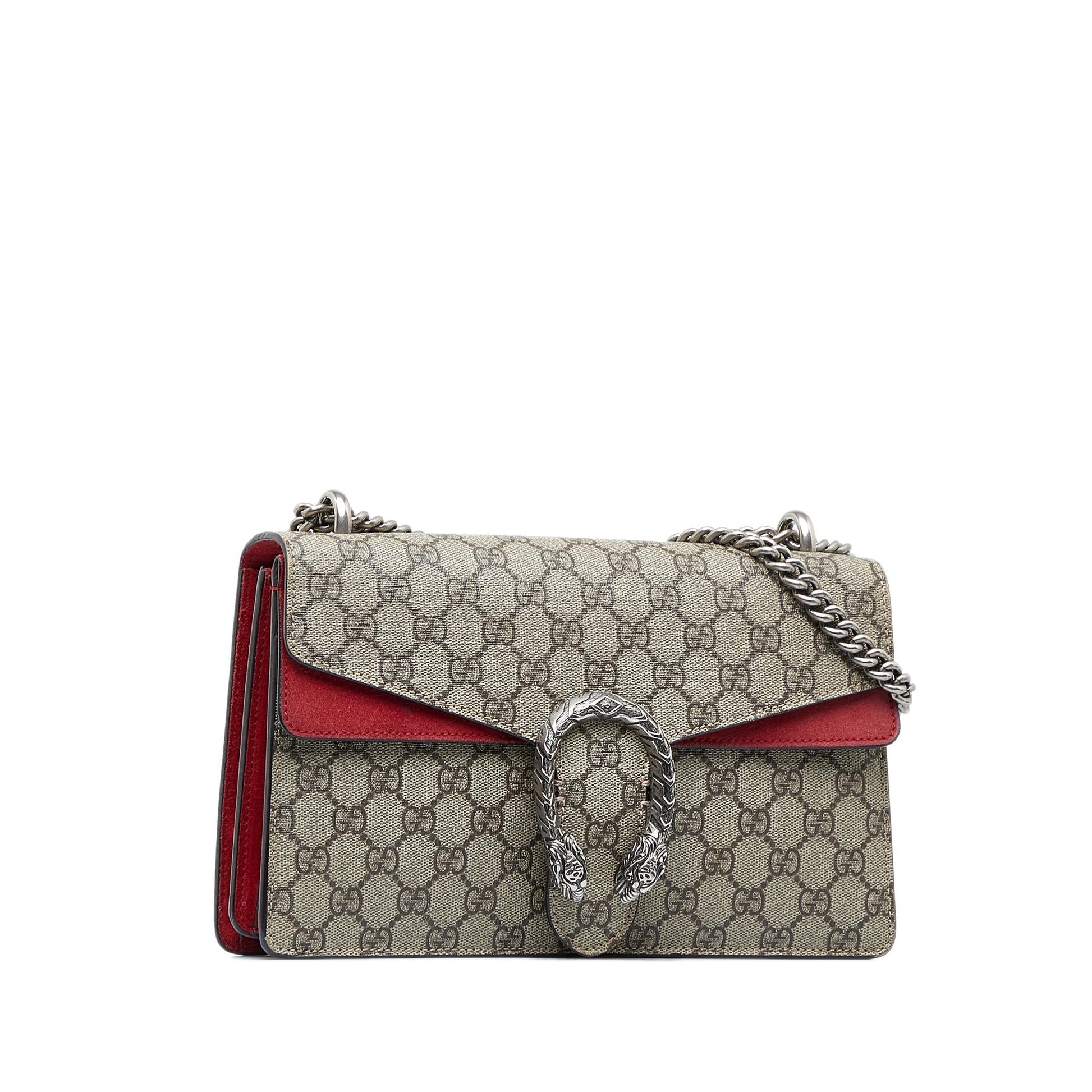Gucci GG Supreme Dionysus SHG-Du65oF Canvas Brown Small Shoulder Bag