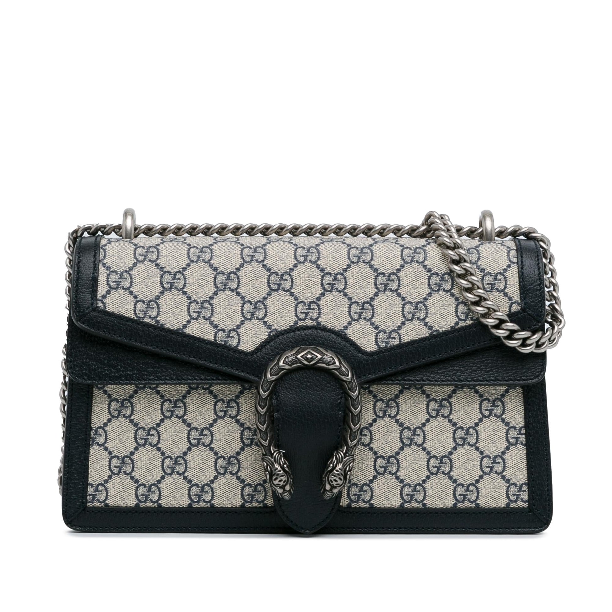 Gucci GG Supreme Dionysus SHG-DLoiDS Canvas Calf Black Brown Shoulder Bag