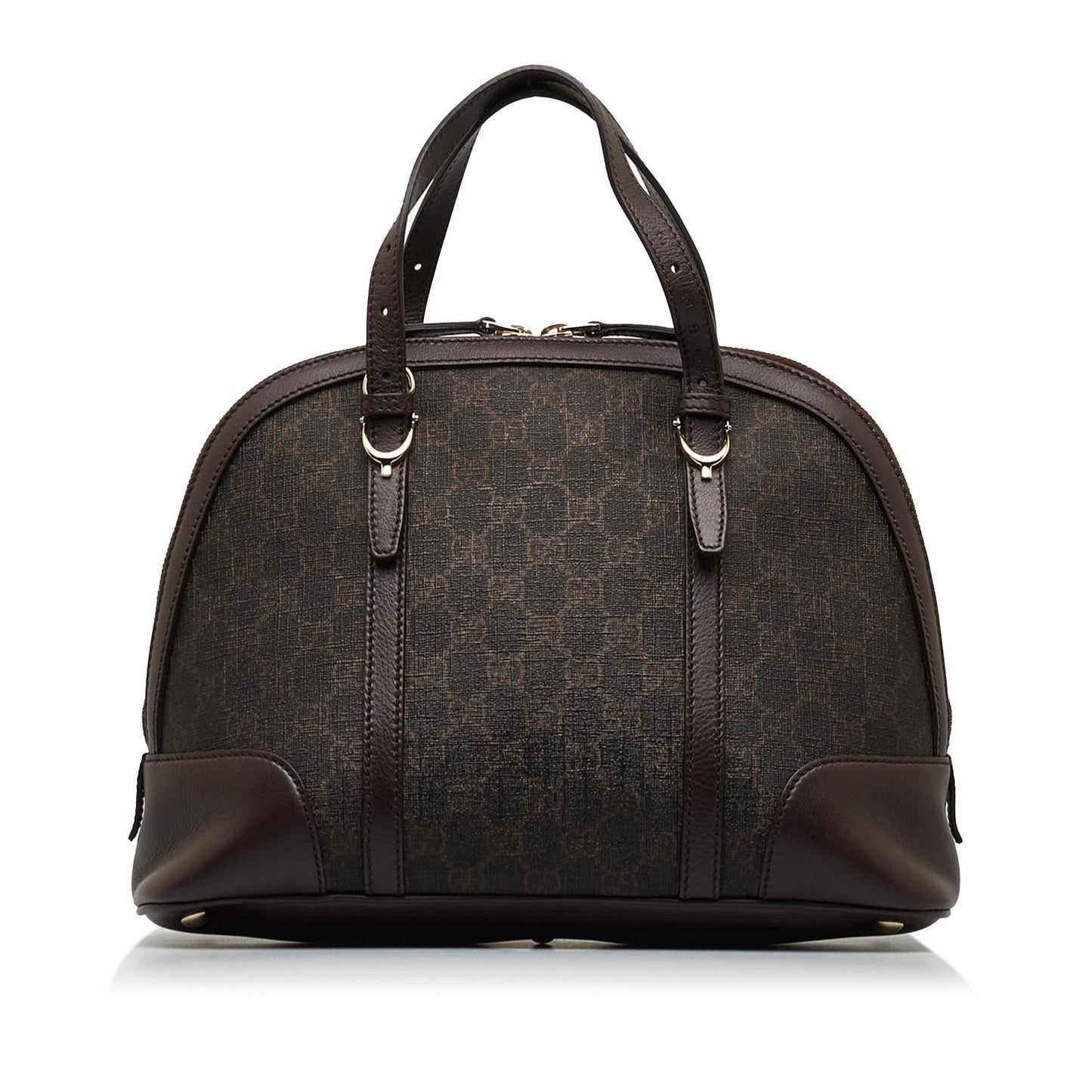 Gucci GG Supreme Dome SHG-EUYcCH Canvas Brown Small Satchel Bag