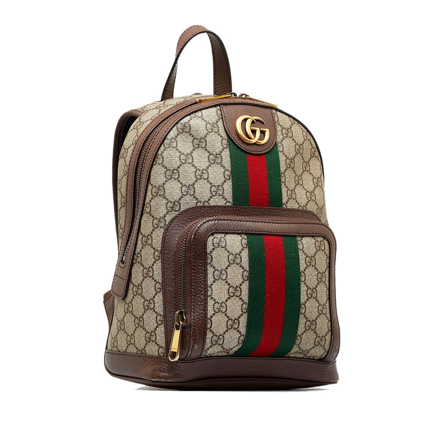 Gucci GG Supreme Ophidia Backpack SHG-c8rFMk Canvas Calf Brown Small