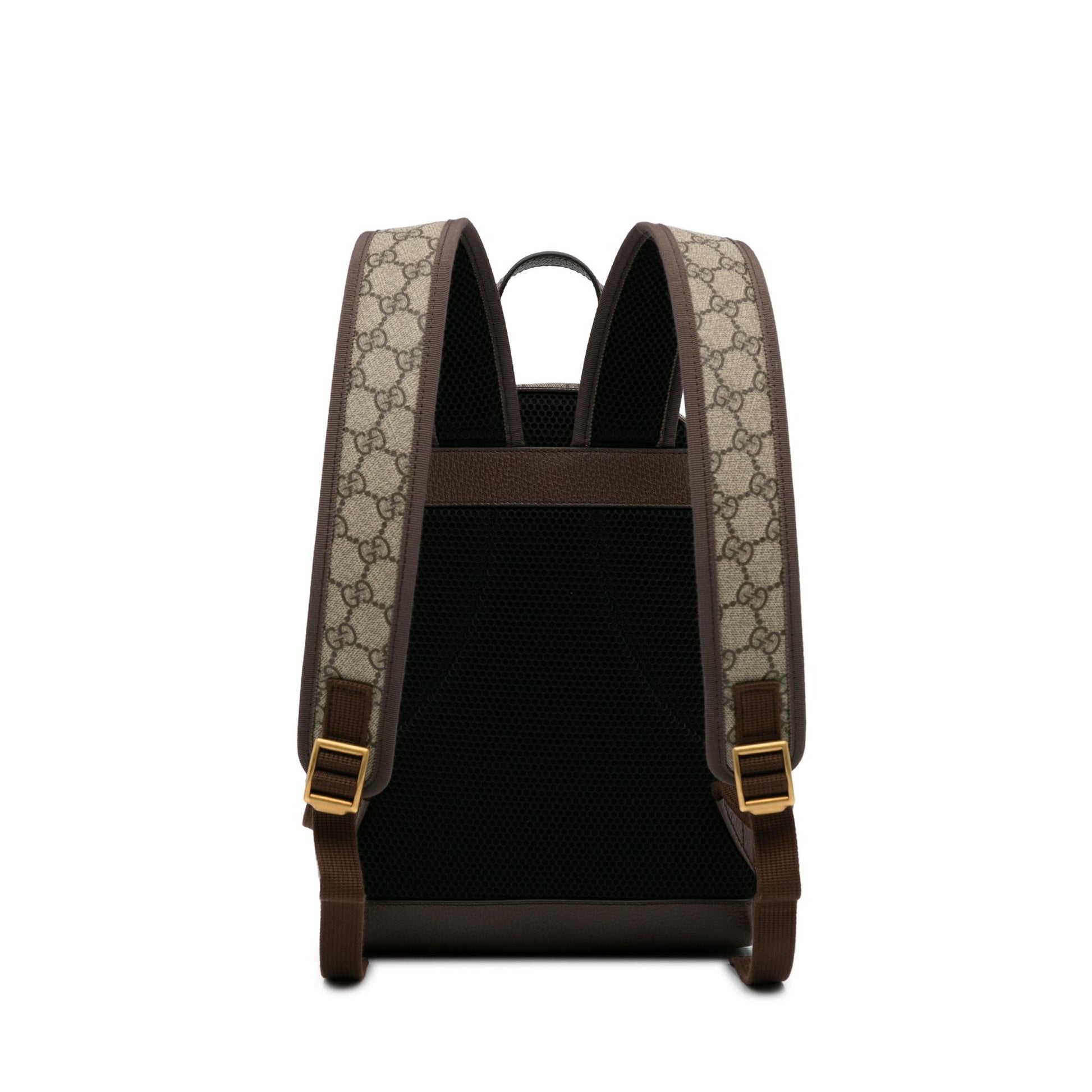 Gucci GG Supreme Ophidia Backpack SHG-rYFla2 Canvas Calf Brown Small