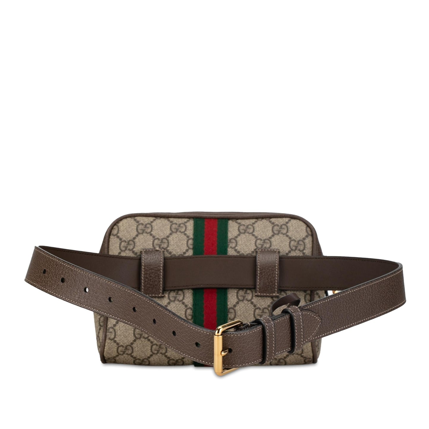 Gucci GG Supreme Ophidia Belt SHG-xNrXWM Canvas Calf Brown Small Accessory