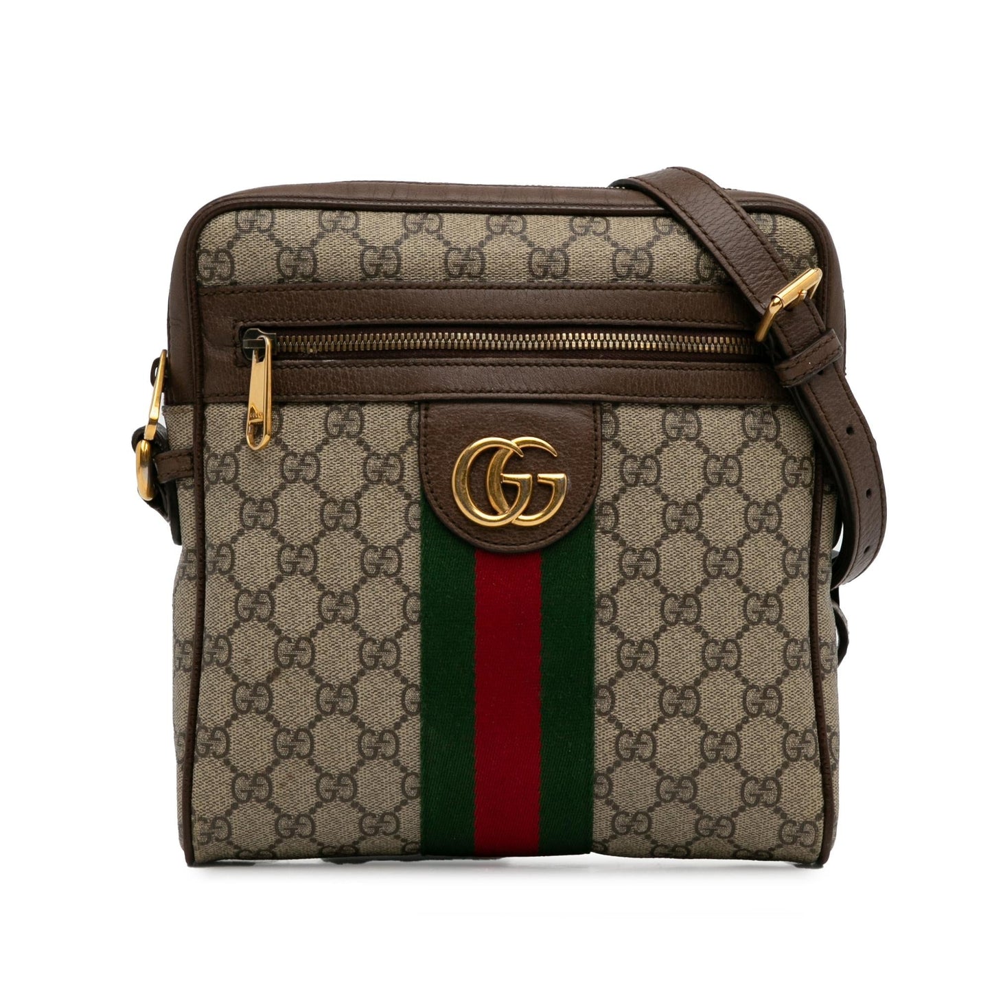 Gucci GG Supreme Ophidia SHG-rM86v0 Canvas Brown Small Crossbody Bag