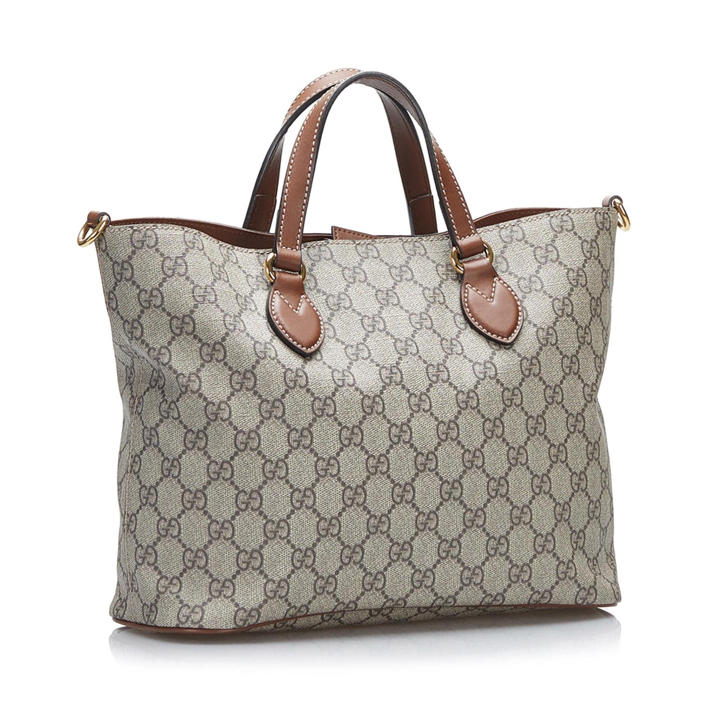 Gucci GG Supreme SHG-vWVOWc Canvas Brown Small Satchel Bag