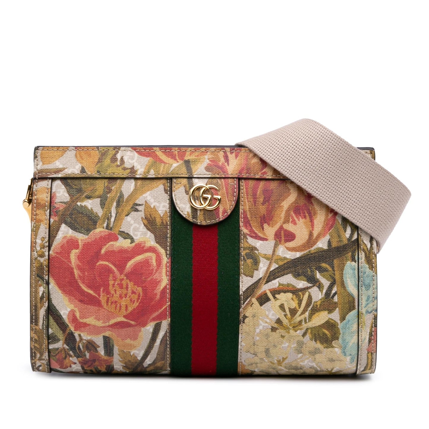 Gucci GG Supreme Water Flora Ophidia Small Chain Travel Bag