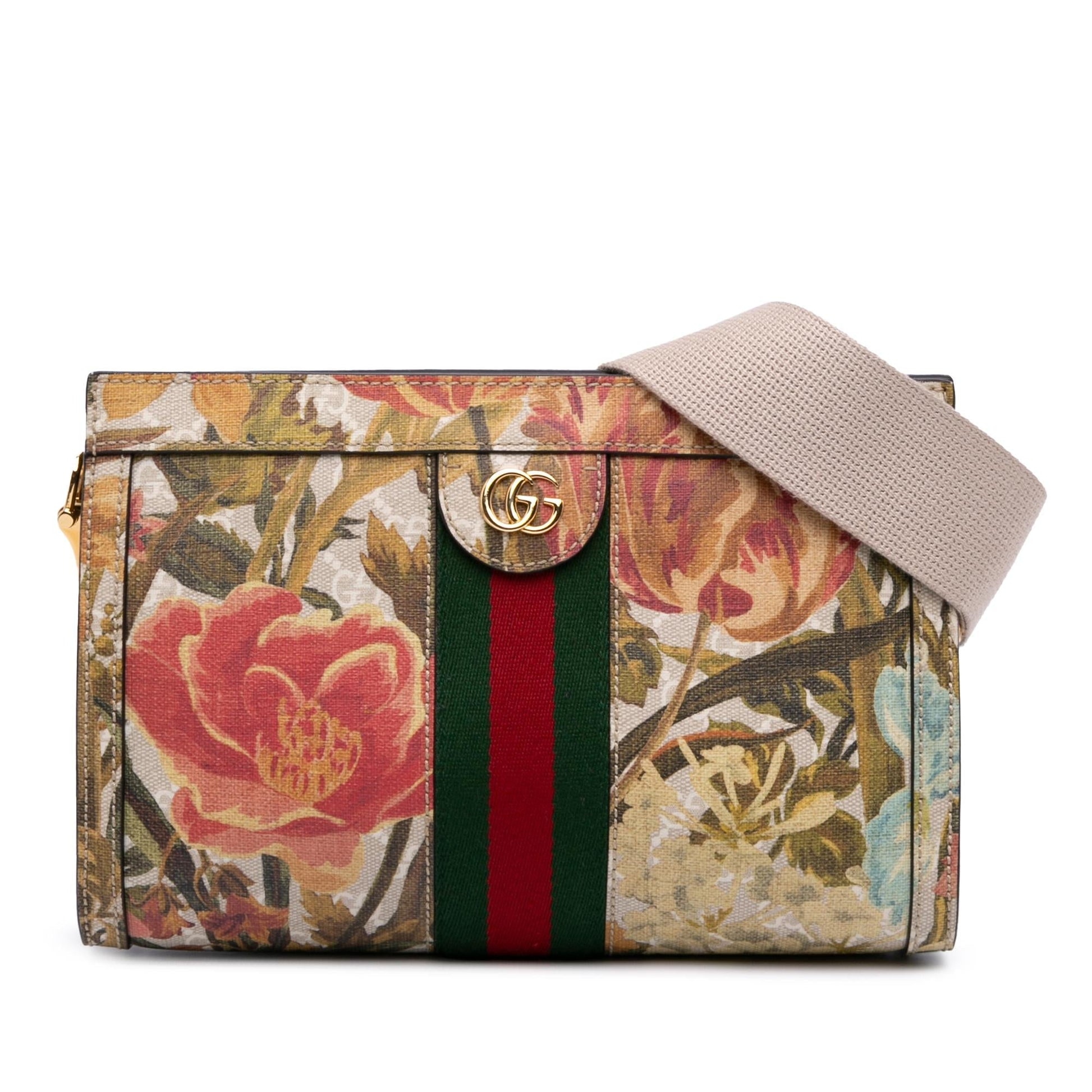 Gucci GG Supreme Water Flora Ophidia Small Chain Travel Bag