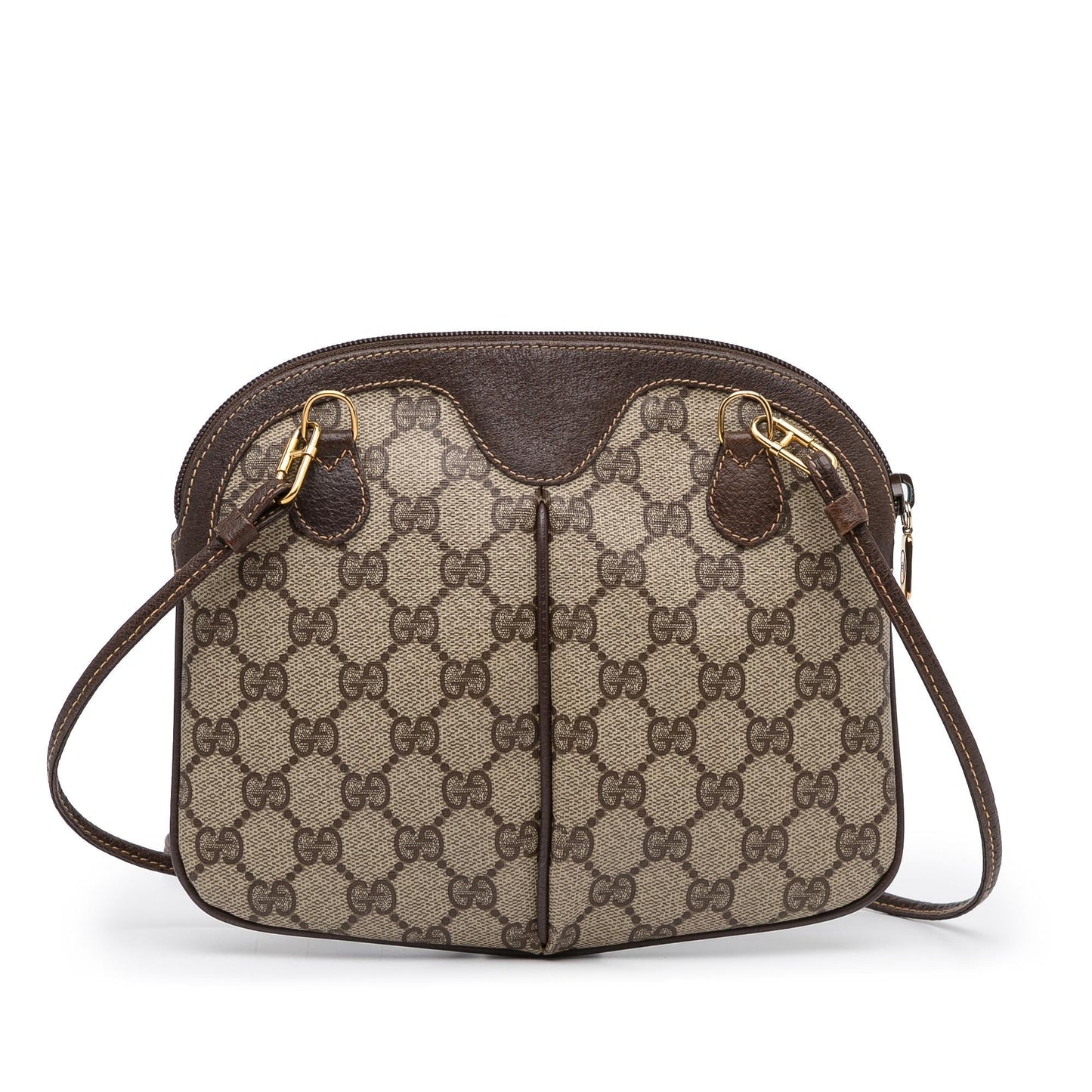 Gucci GG Supreme Web SHG-FByGIi Canvas Brown Small Crossbody Bag
