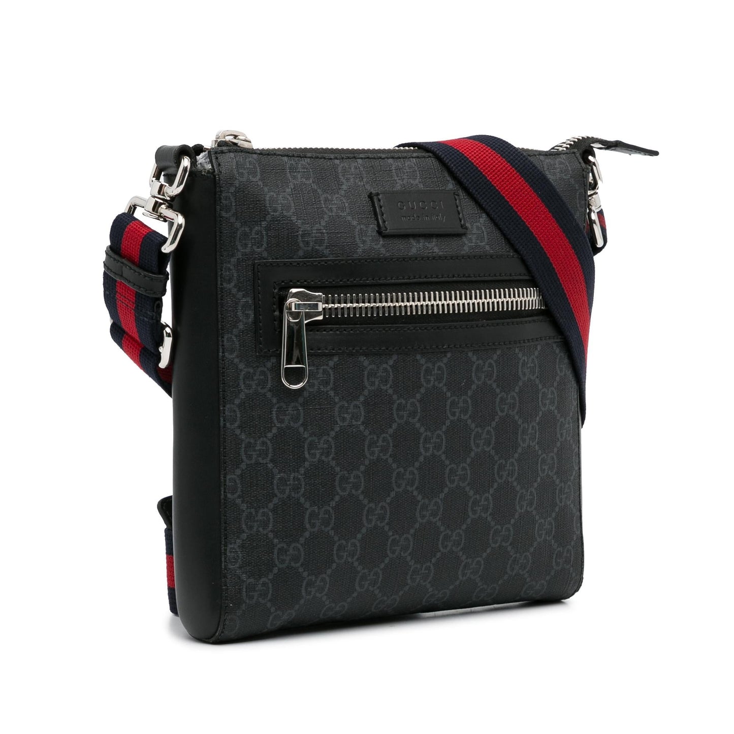 Gucci GG Supreme Web SHG-A9s8Ix Canvas Black Small Crossbody Bag