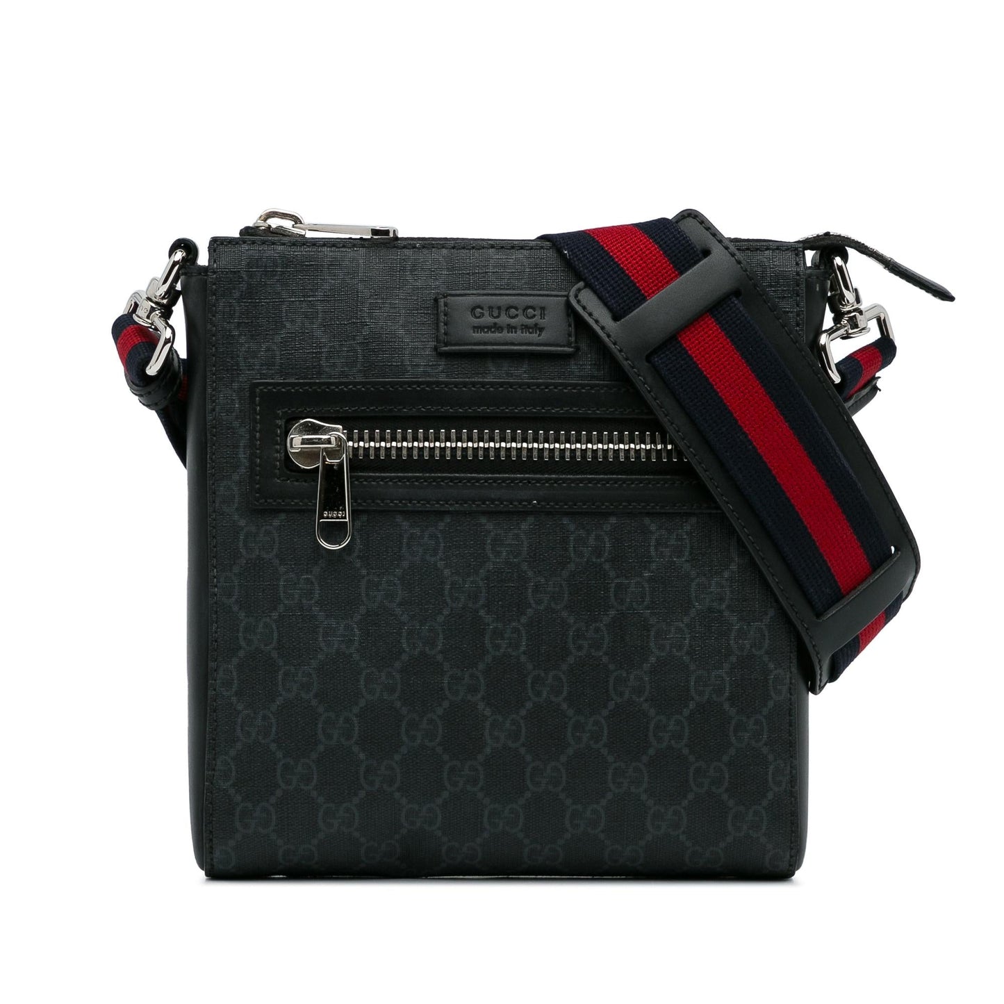 Gucci GG Supreme Web SHG-gvXh7Y Canvas Black Small Crossbody Bag