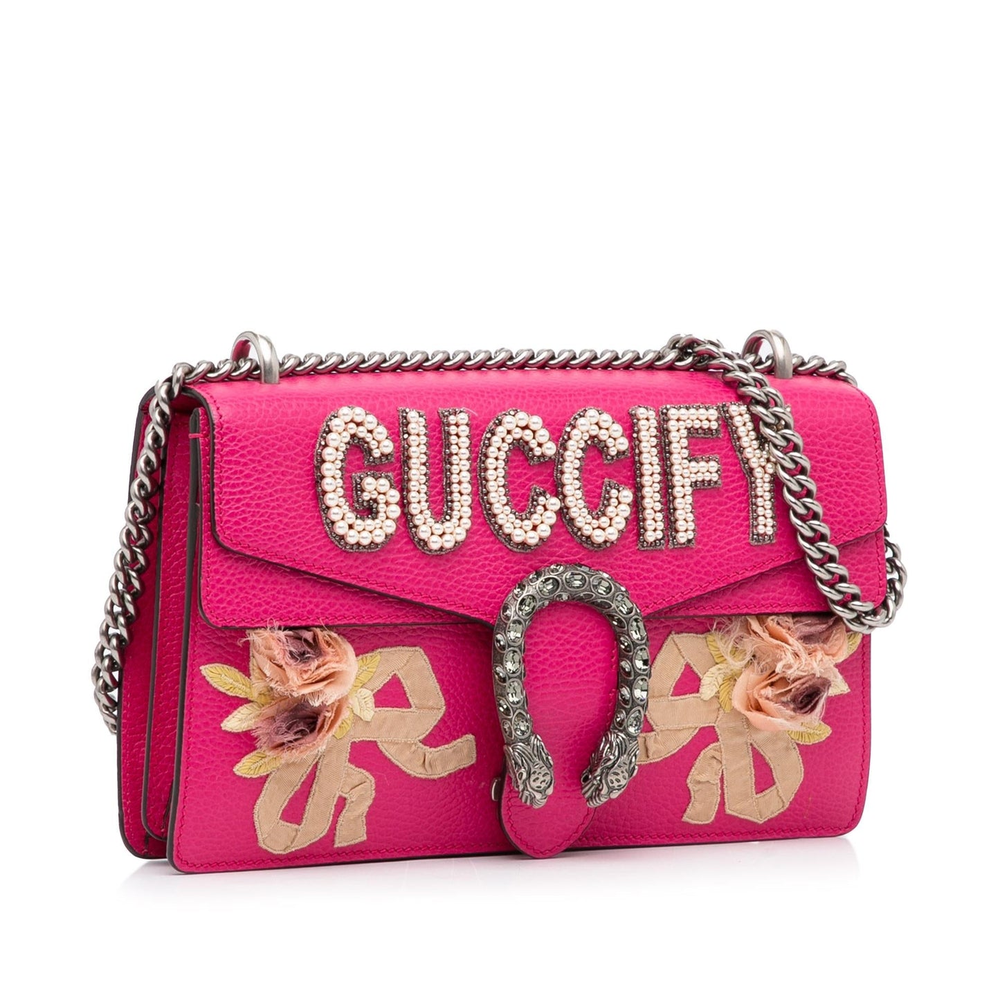 Gucci Guccify Dionysus SHG-cGt27j Calf Pink Small Shoulder Bag