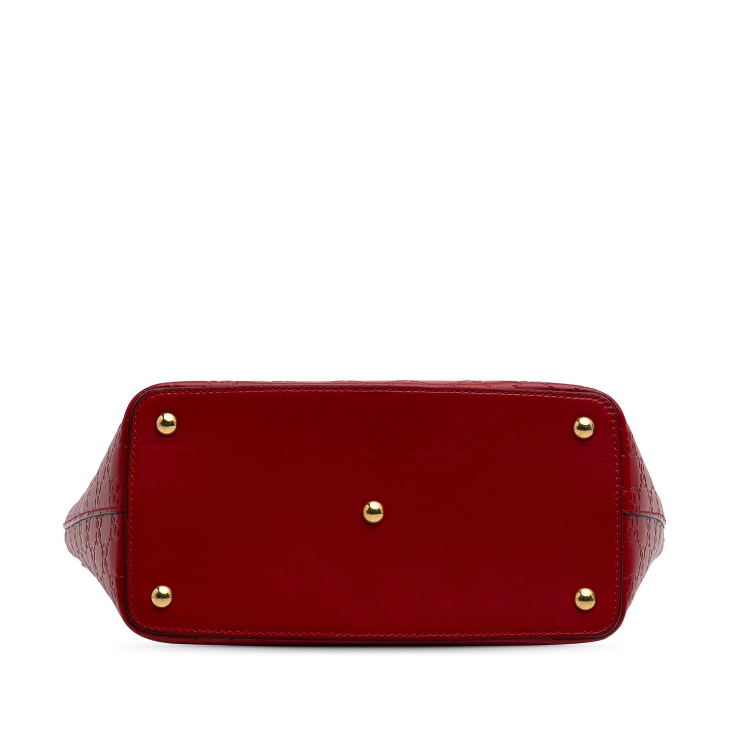 Gucci Guccissima Convertible Calf Red Small Tote Bag Tote 2