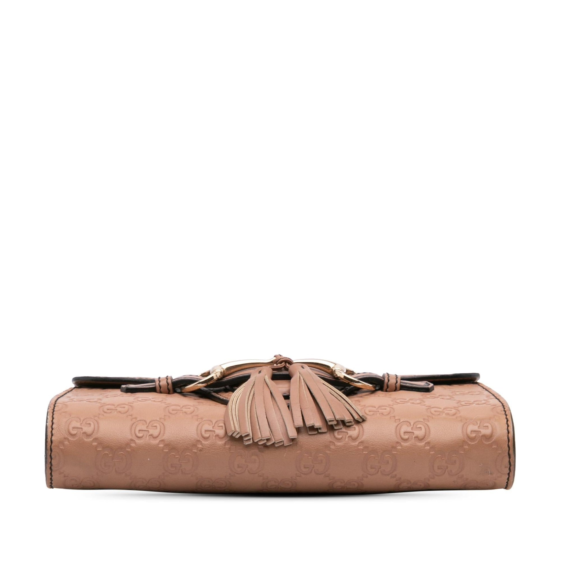 Gucci Guccissima Emily Calf Pink Small Crossbody Bag Crossbody 1