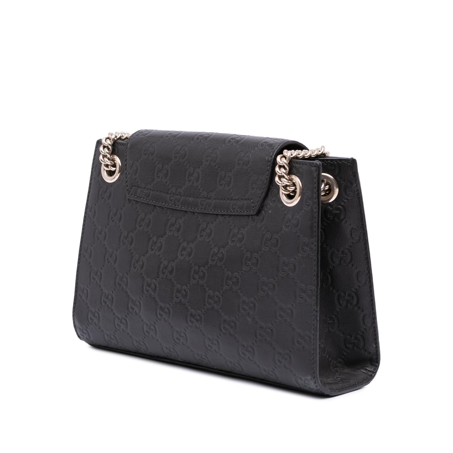 Gucci Guccissima Emily Calf Black Small Shoulder Bag