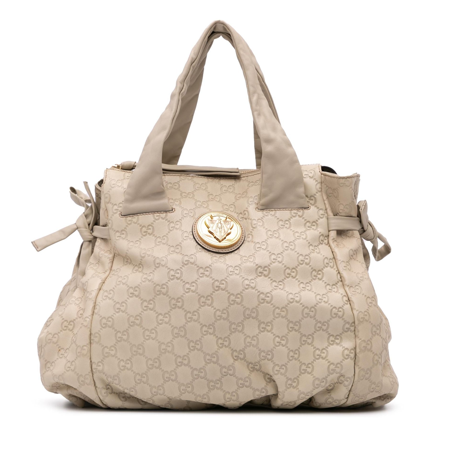 Gucci Guccissima Hysteria Calf Brown Small Satchel Bag