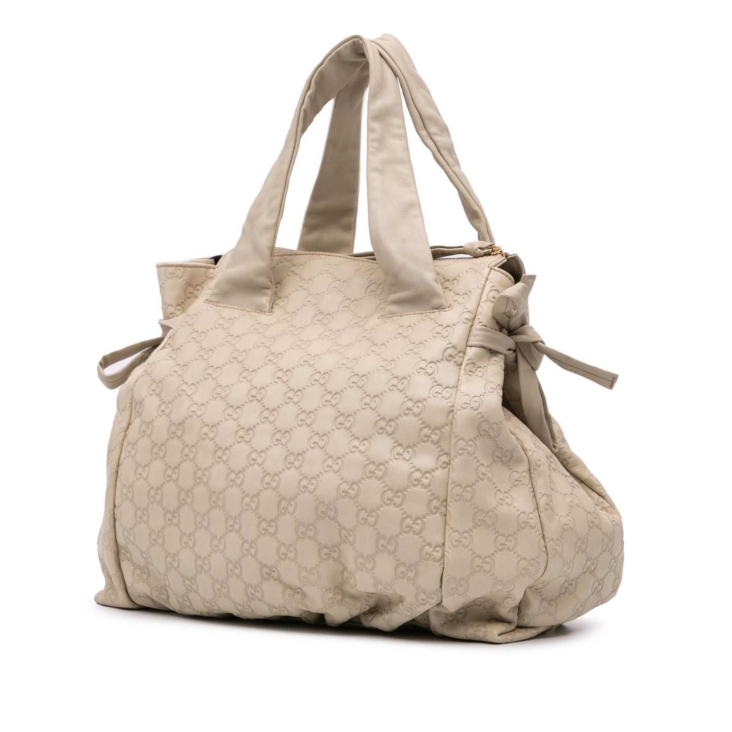 Gucci Guccissima Hysteria Calf Brown Small Satchel Bag
