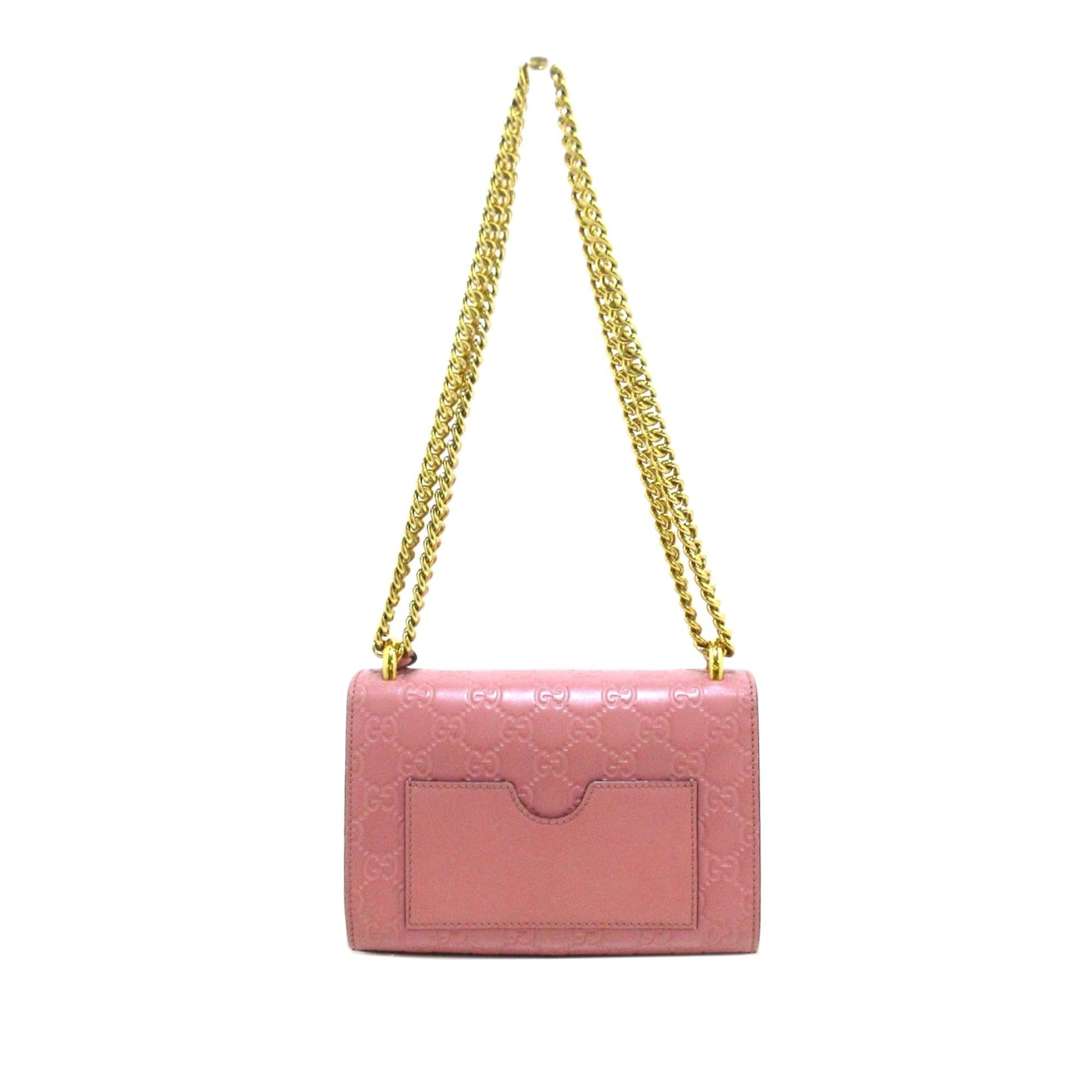 Gucci Guccissima Padlock SHG-RKOEvJ Calf Pink Small Crossbody Bag