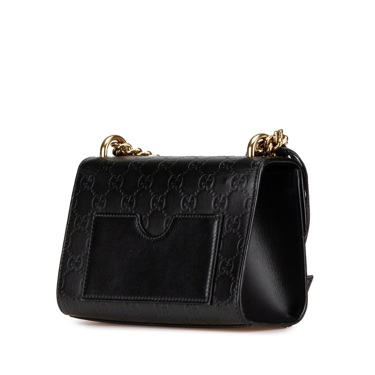 Gucci Guccissima Padlock Calf Black Small Crossbody Bag