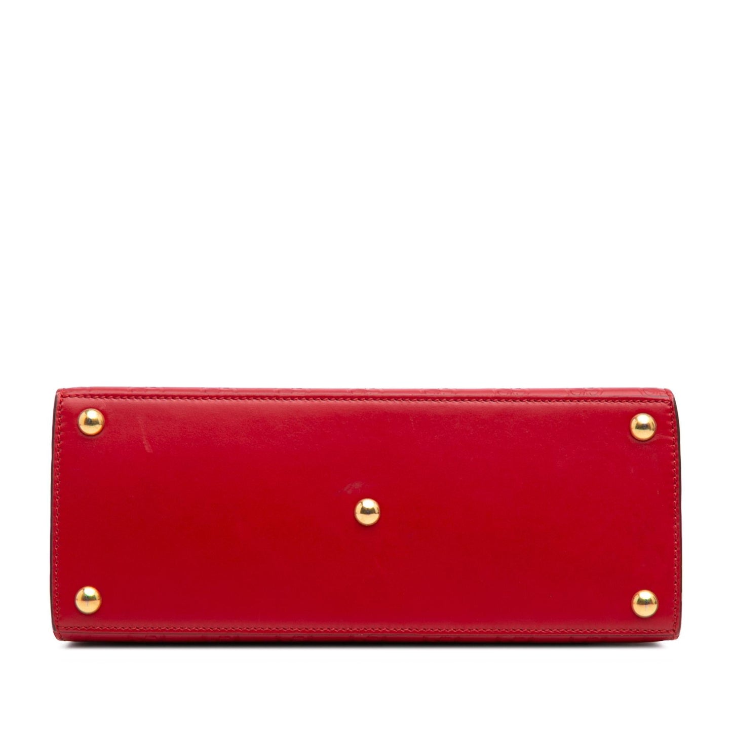 Gucci Guccissima Padlock Calf Red Small Satchel Bag