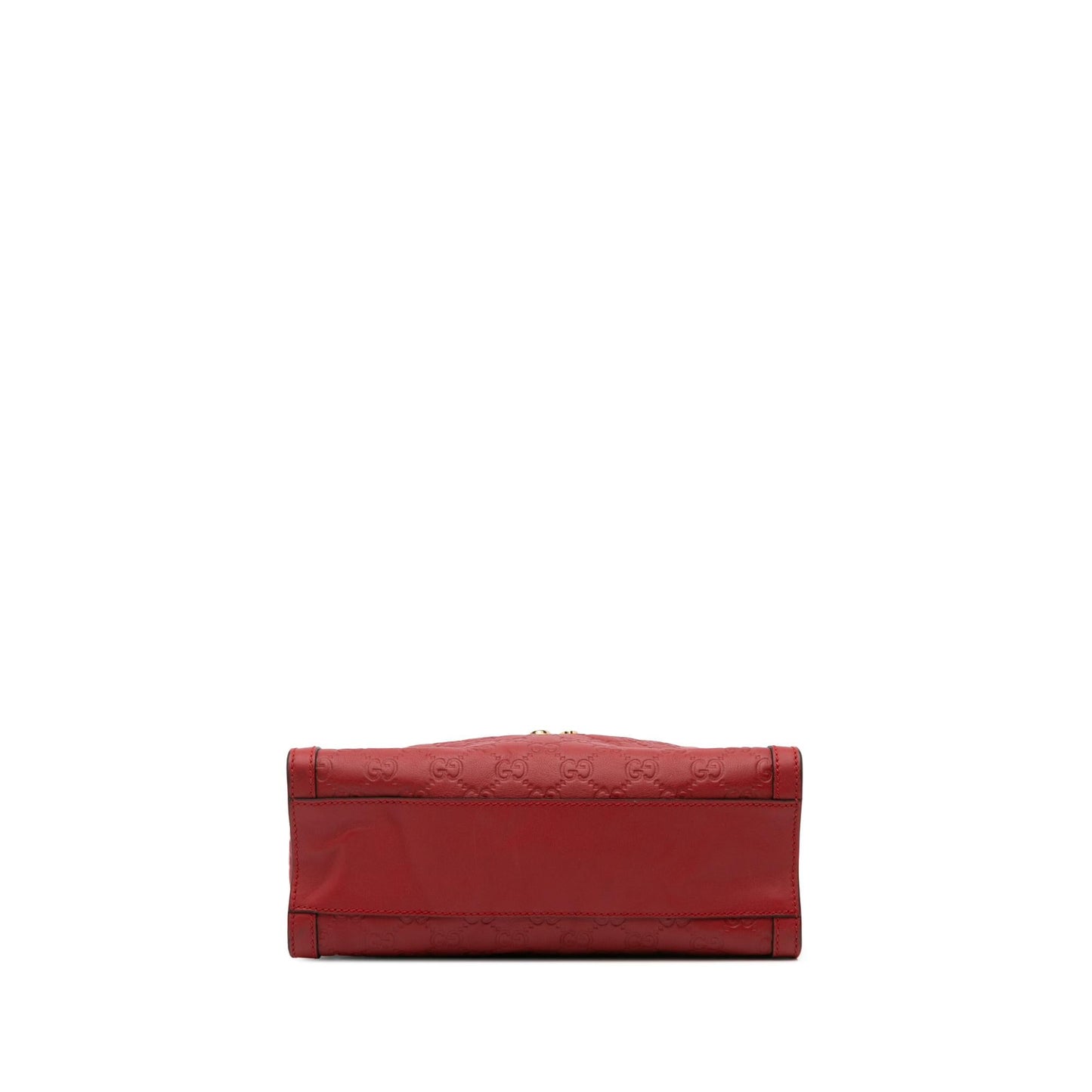 Gucci Guccissima Padlock Calf Red Small Tote Bag Tote 1