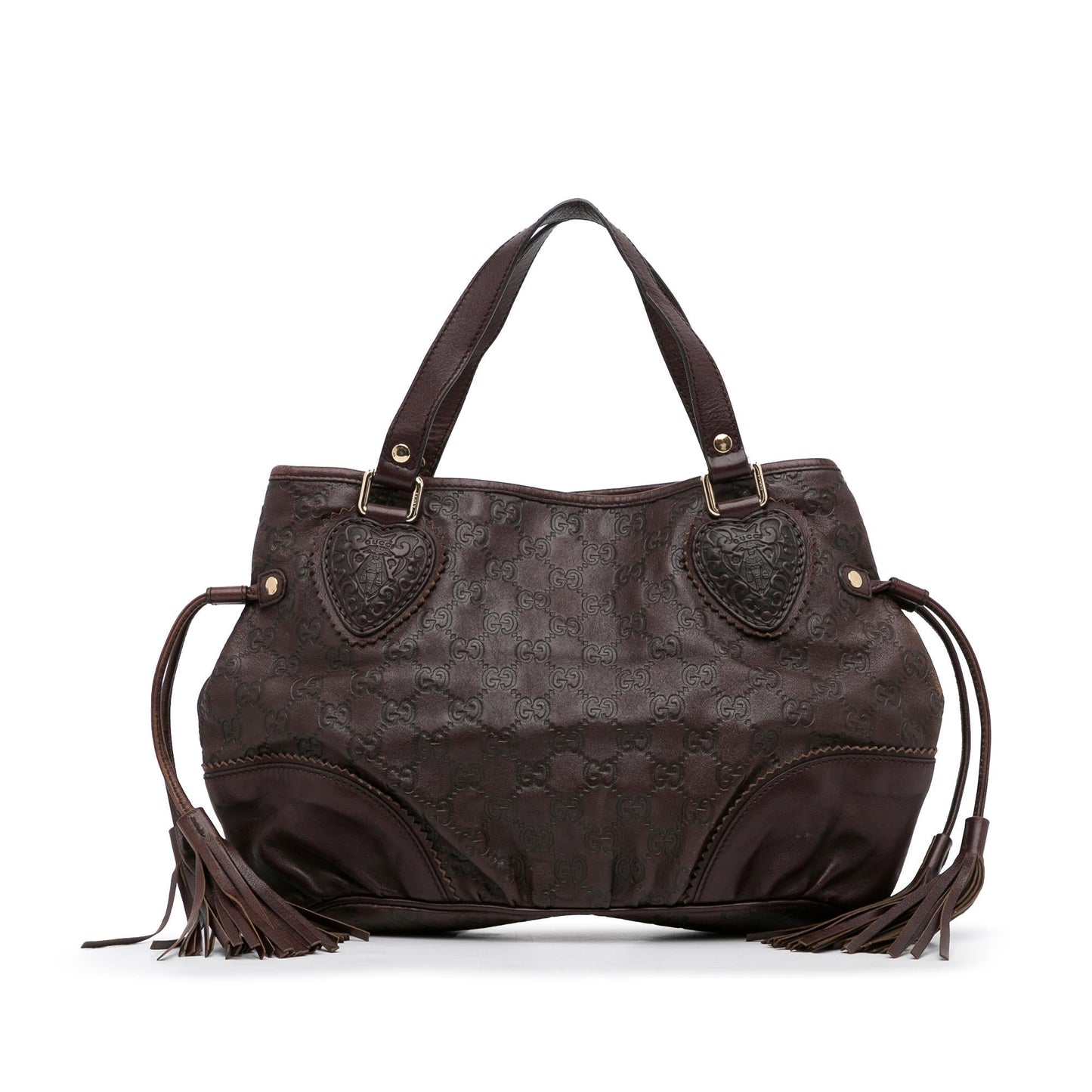 Gucci Guccissima Tribeca SHG-Sdslnr Calf Brown Small Tote Bag