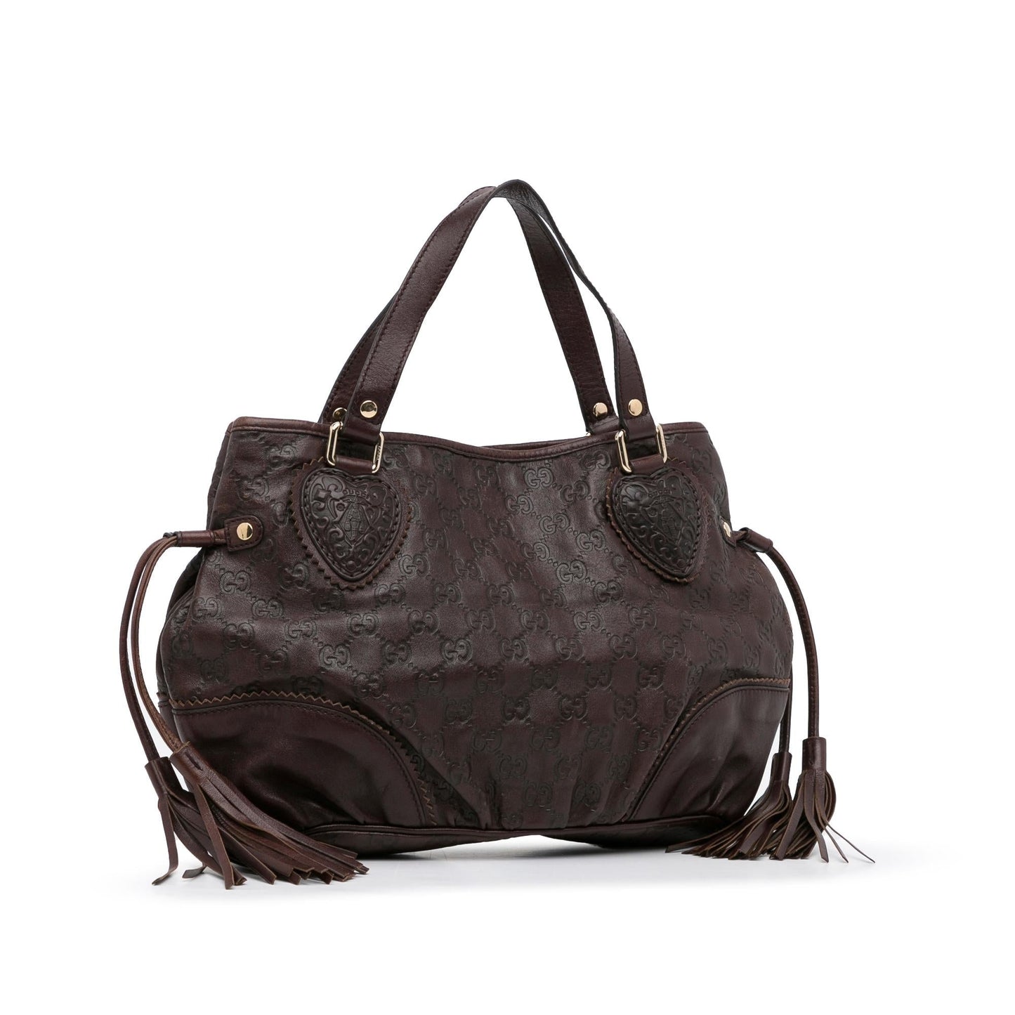 Gucci Guccissima Tribeca SHG-Sdslnr Calf Brown Small Tote Bag