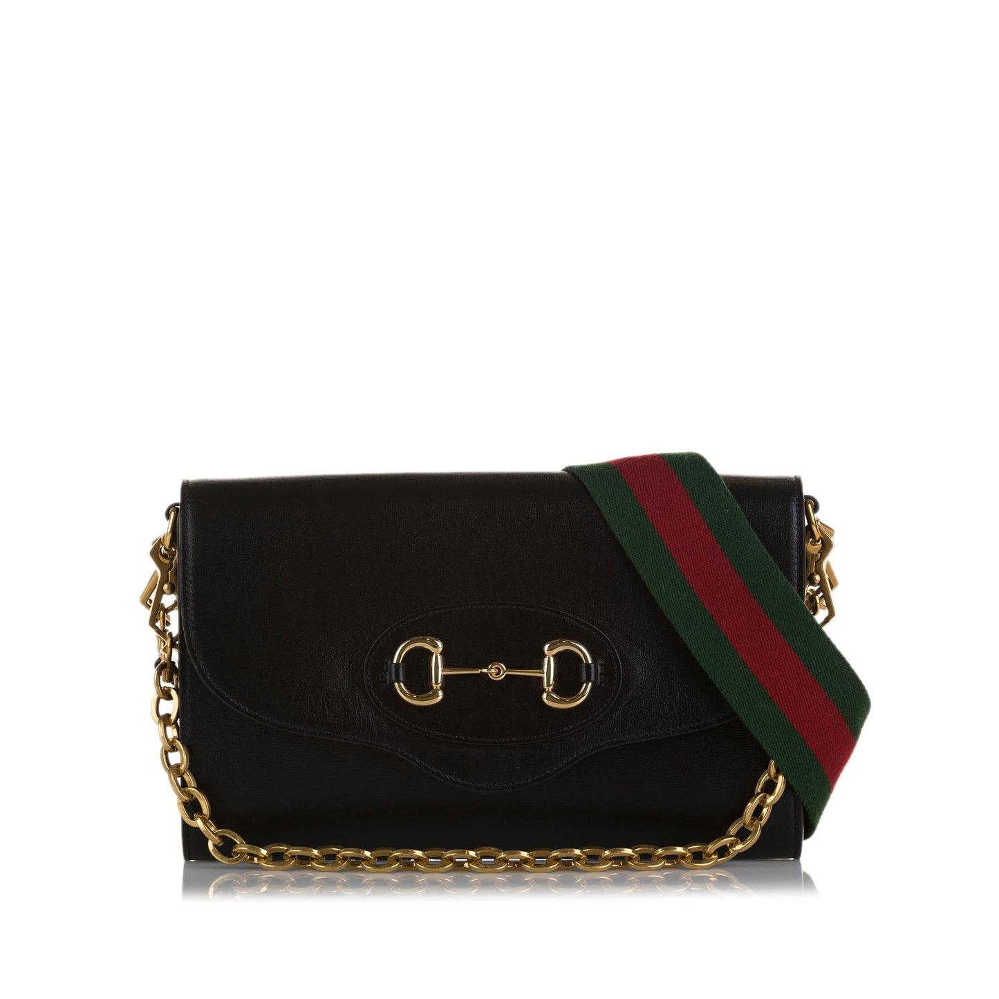 Gucci Horsebit SHG-txmd5X Calf Black Small Crossbody Bag