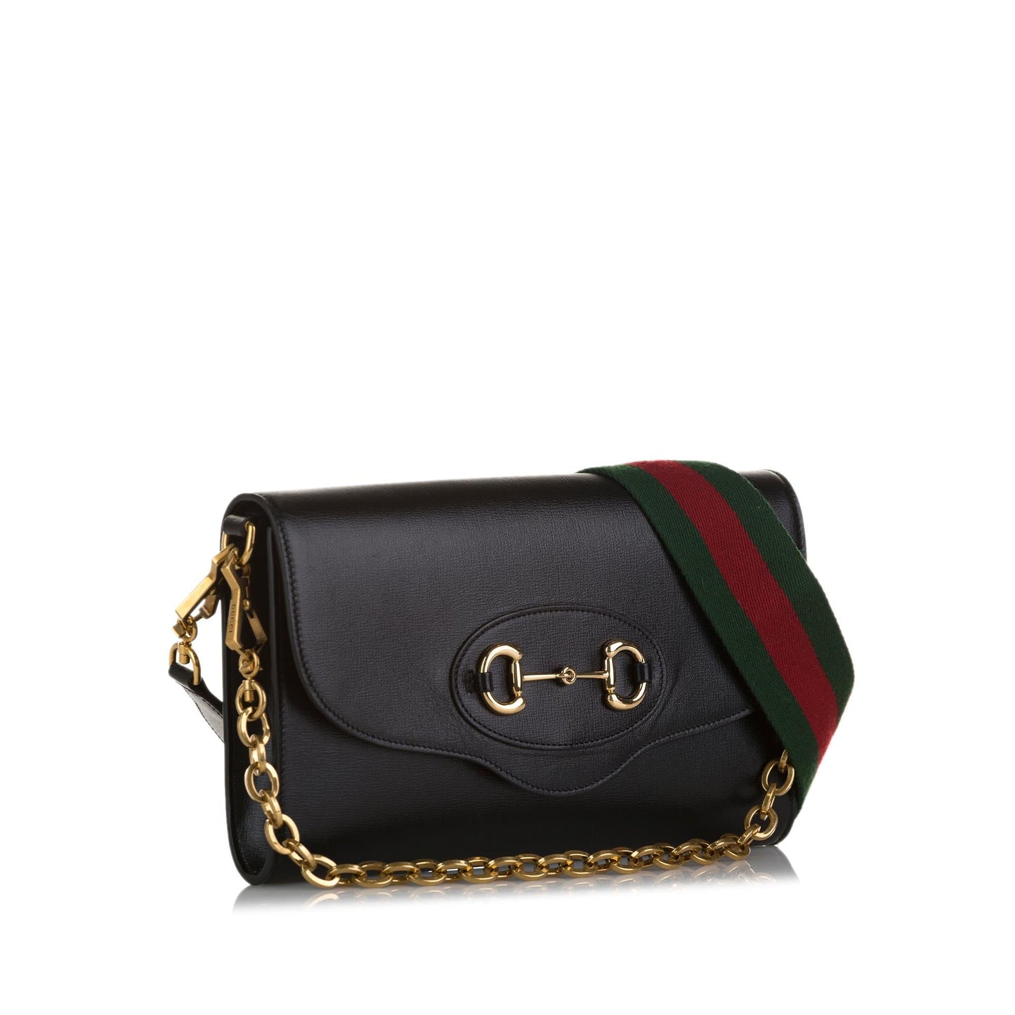 Gucci Horsebit SHG-txmd5X Calf Black Small Crossbody Bag