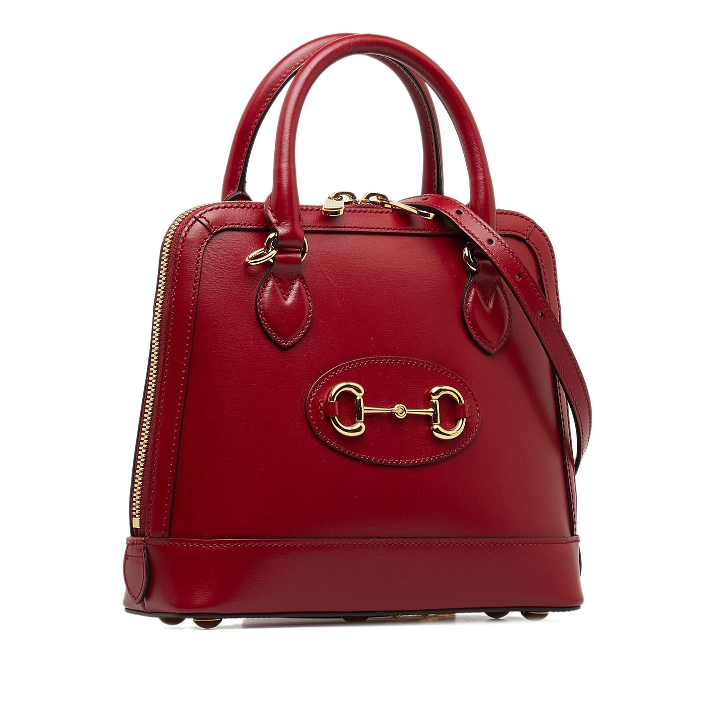 Gucci Horsebit SHG-13jdJ3 Calf Red Small Satchel Bag