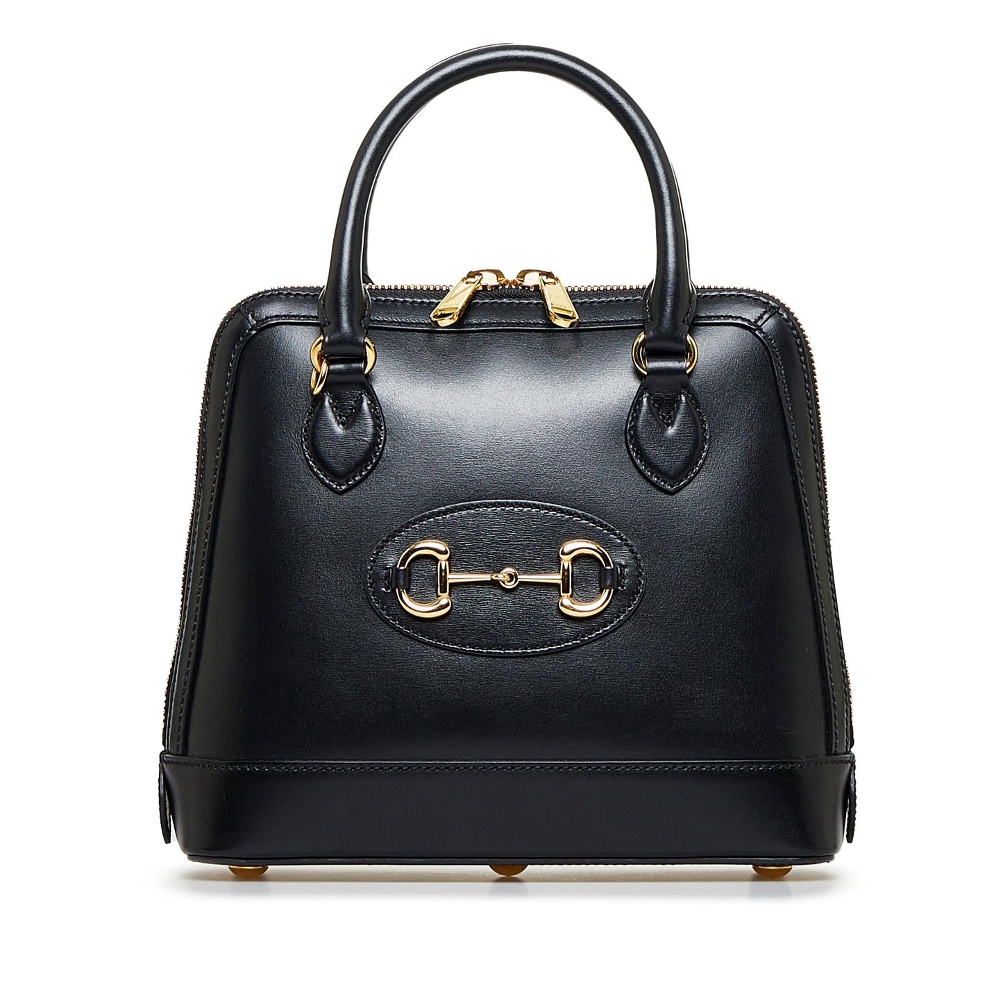 Gucci Horsebit SHG-7QeQeb Calf Black Small Satchel Bag