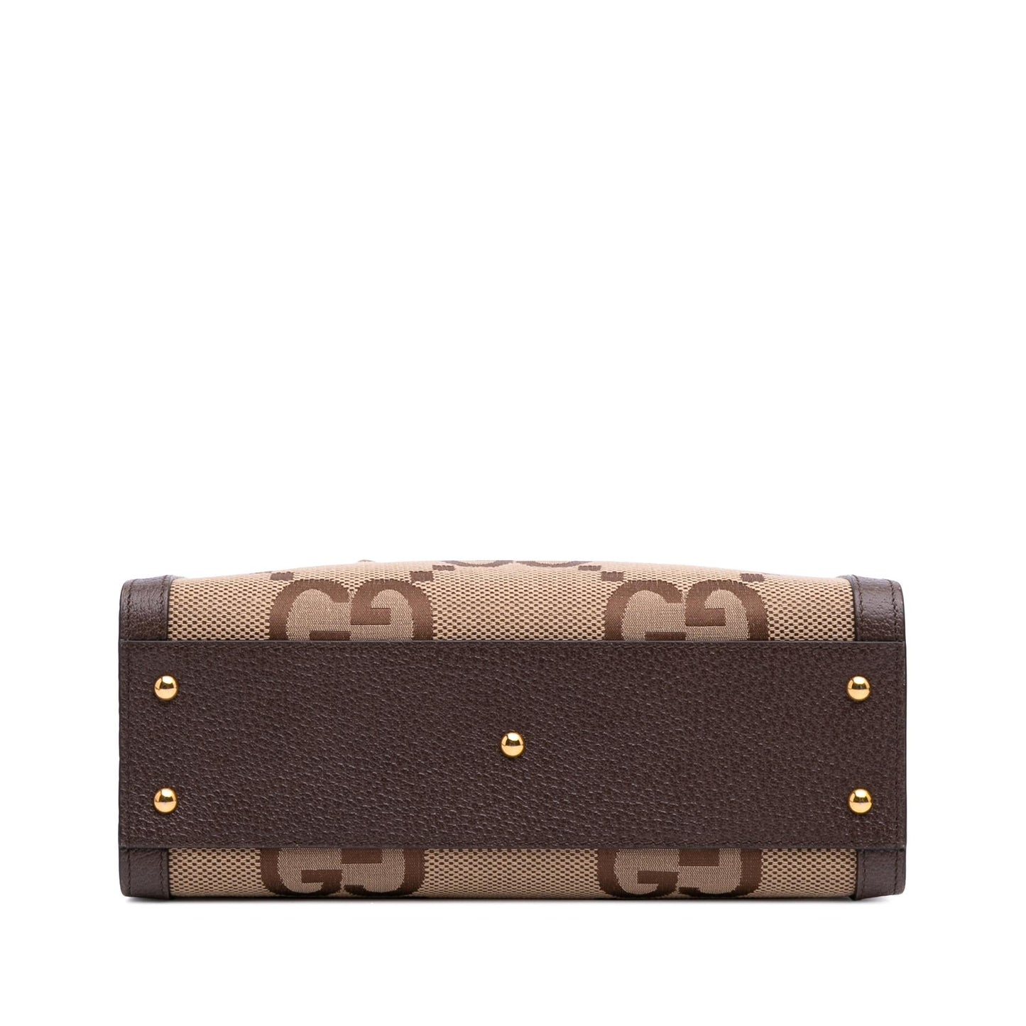 Gucci Jumbo GG Bamboo Diana Canvas Calf Brown Small Satchel Bag