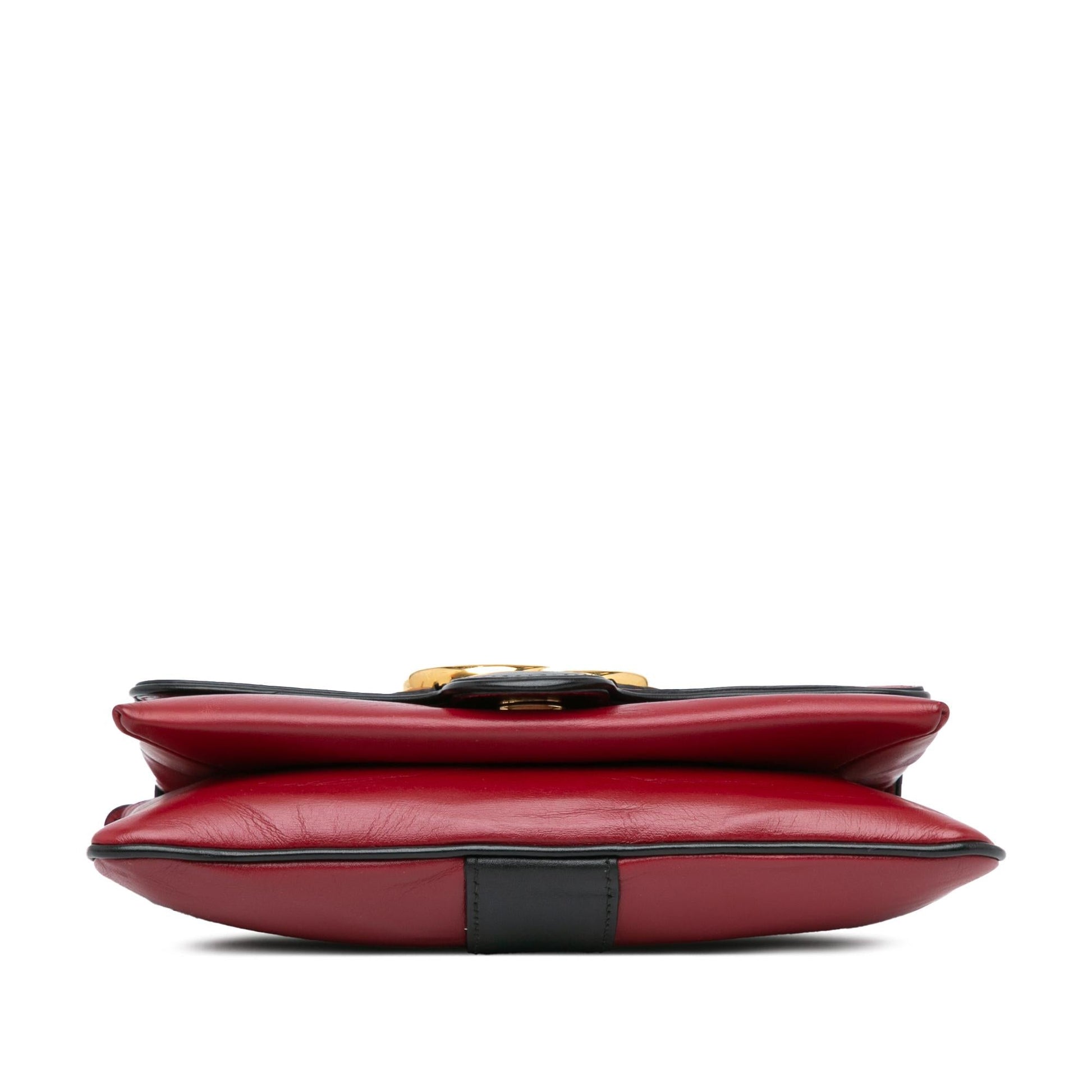 Gucci Arli SHG-cE0OHq Leather Calf Red Small Crossbody Bag