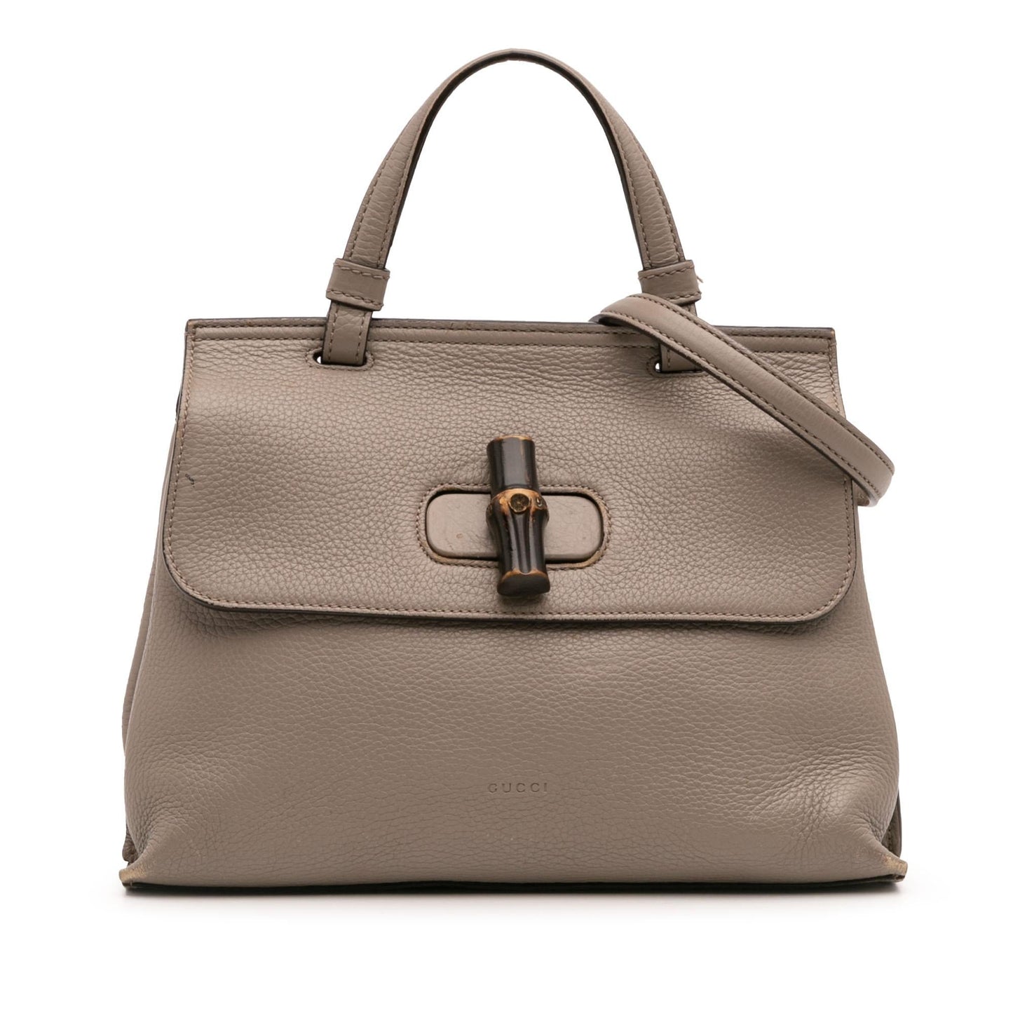 Gucci Bamboo Daily Leather Small Travel Bag Satchel 6