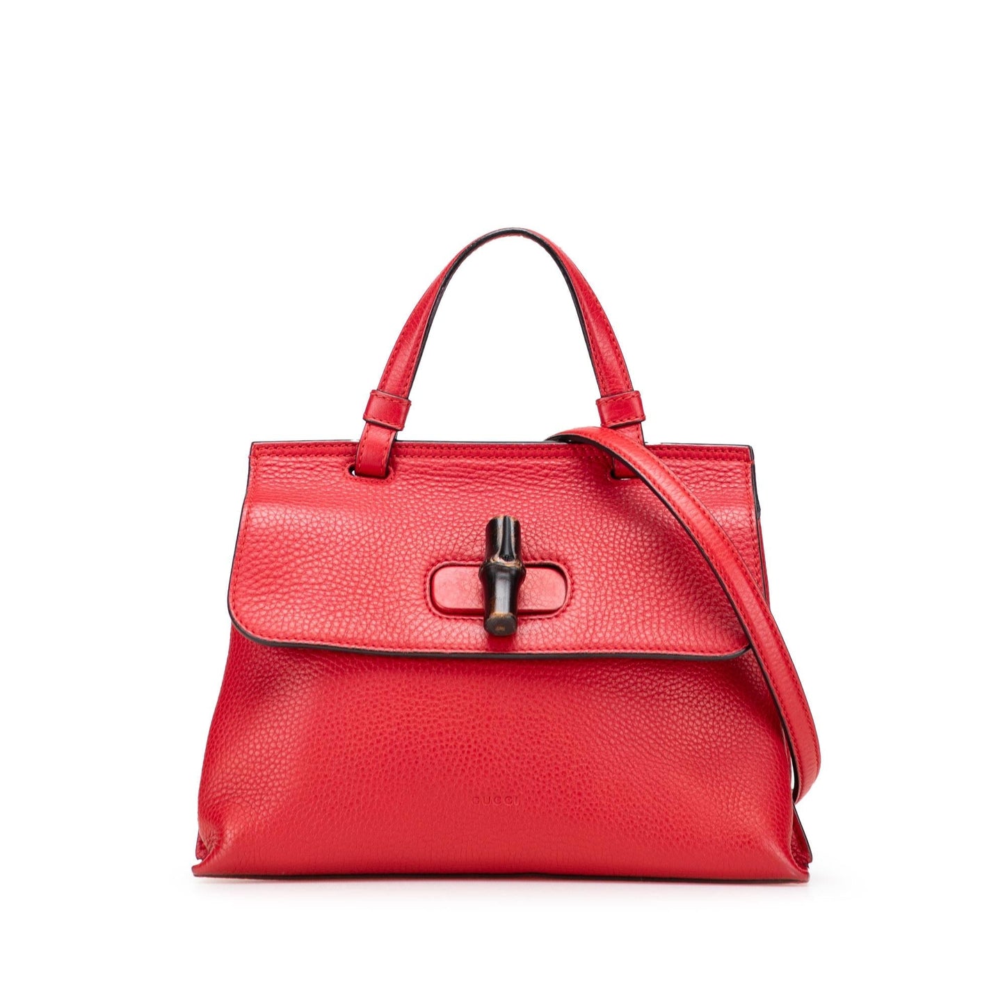 Gucci Bamboo Daily Leather Small Travel Bag Satchel 8