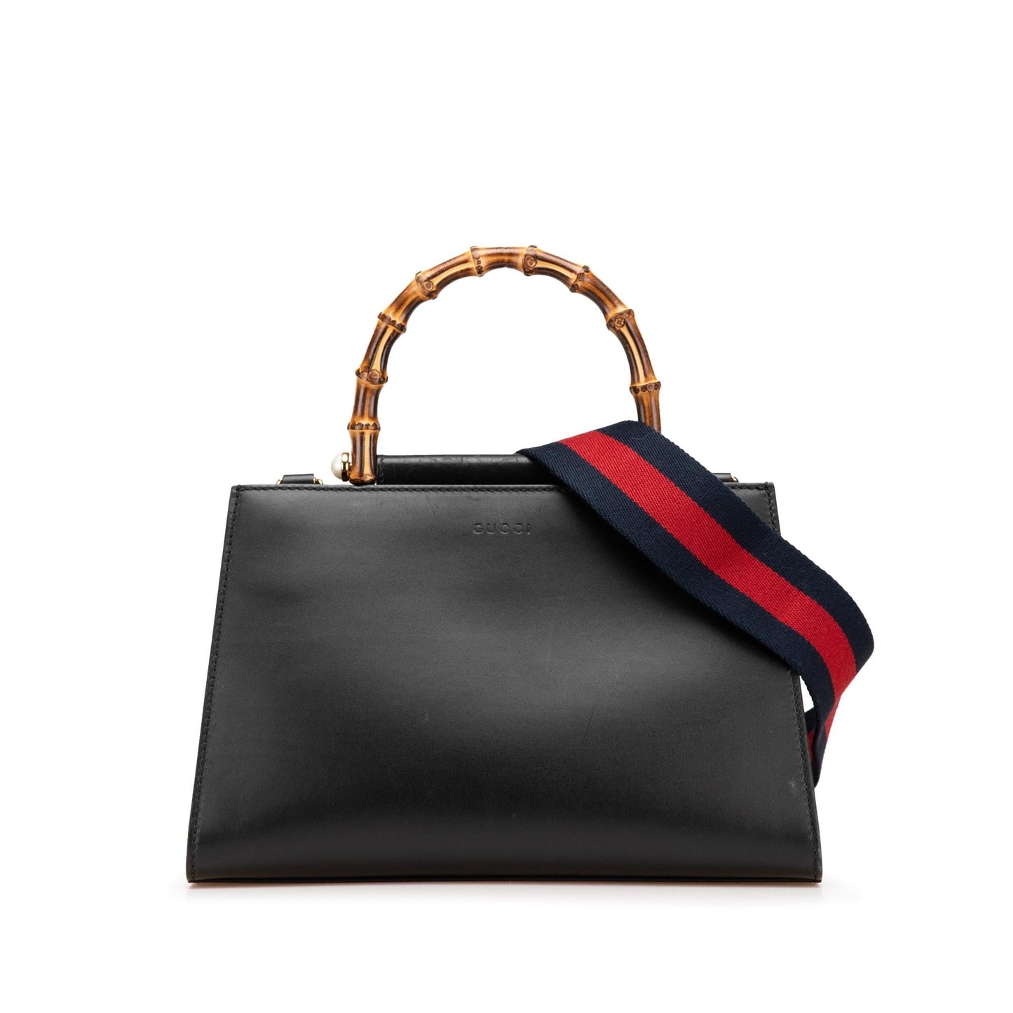 Gucci Bamboo Nymphaea Leather Small Travel Bag