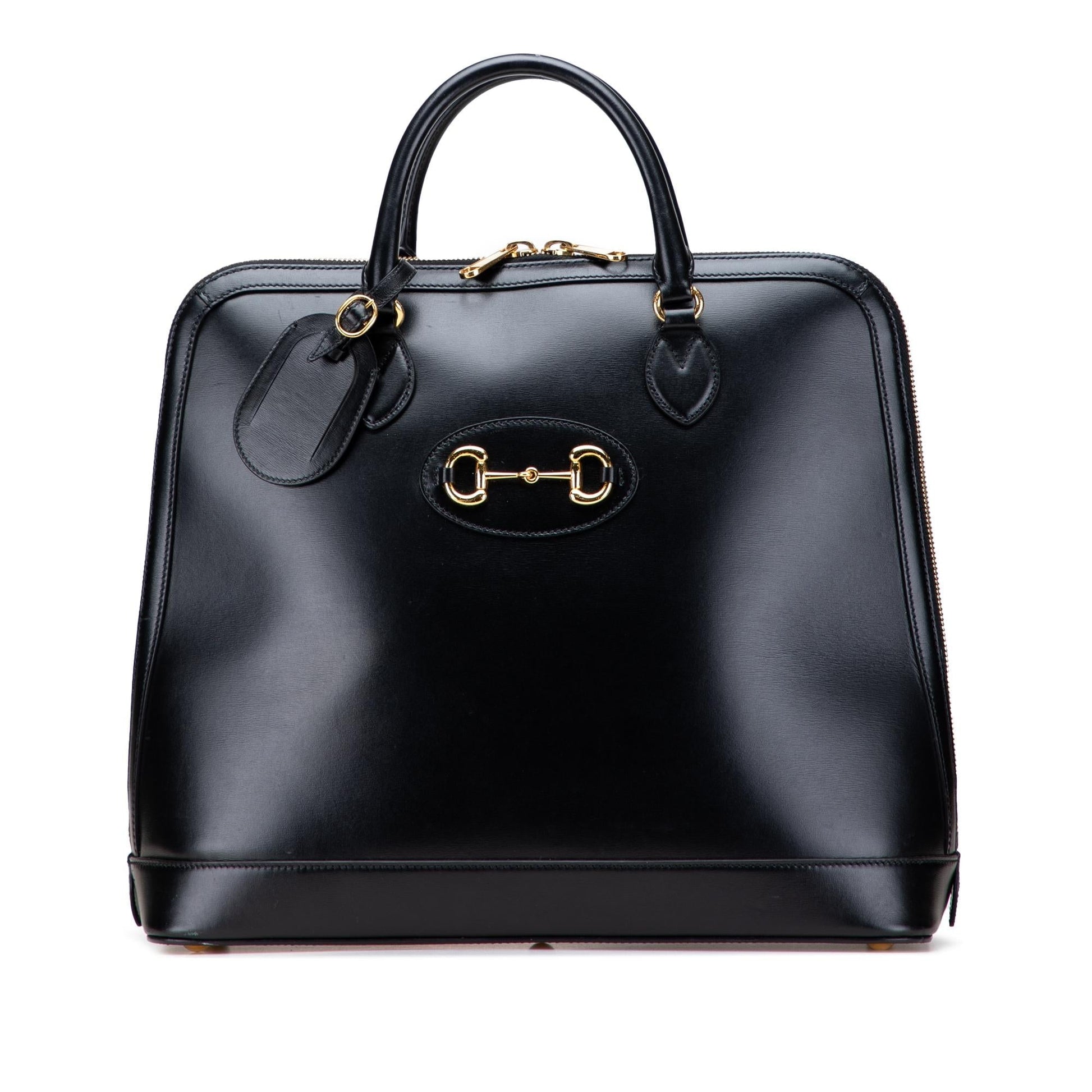 Gucci Horsebit Duffle Leather Small Travel Bag