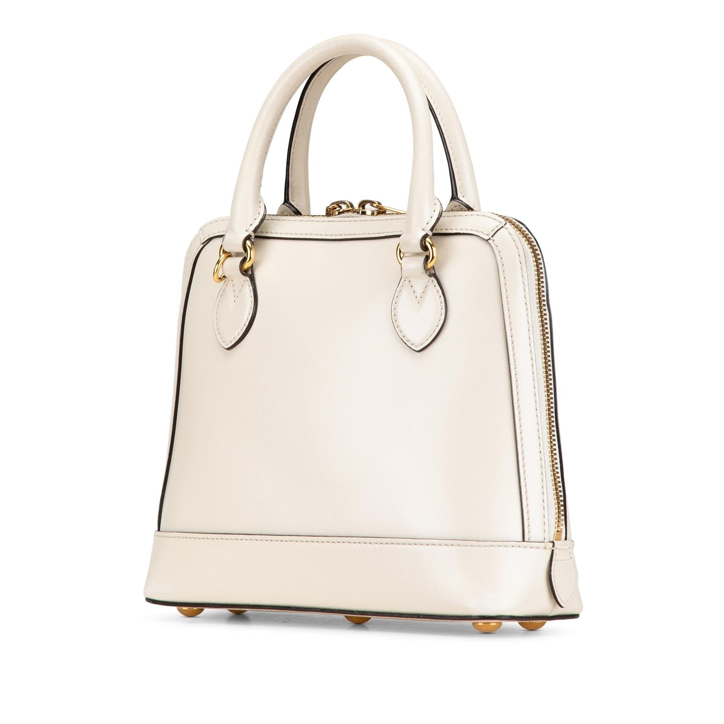 Gucci Horsebit Leather Calf White Small Satchel Bag Satchel 1