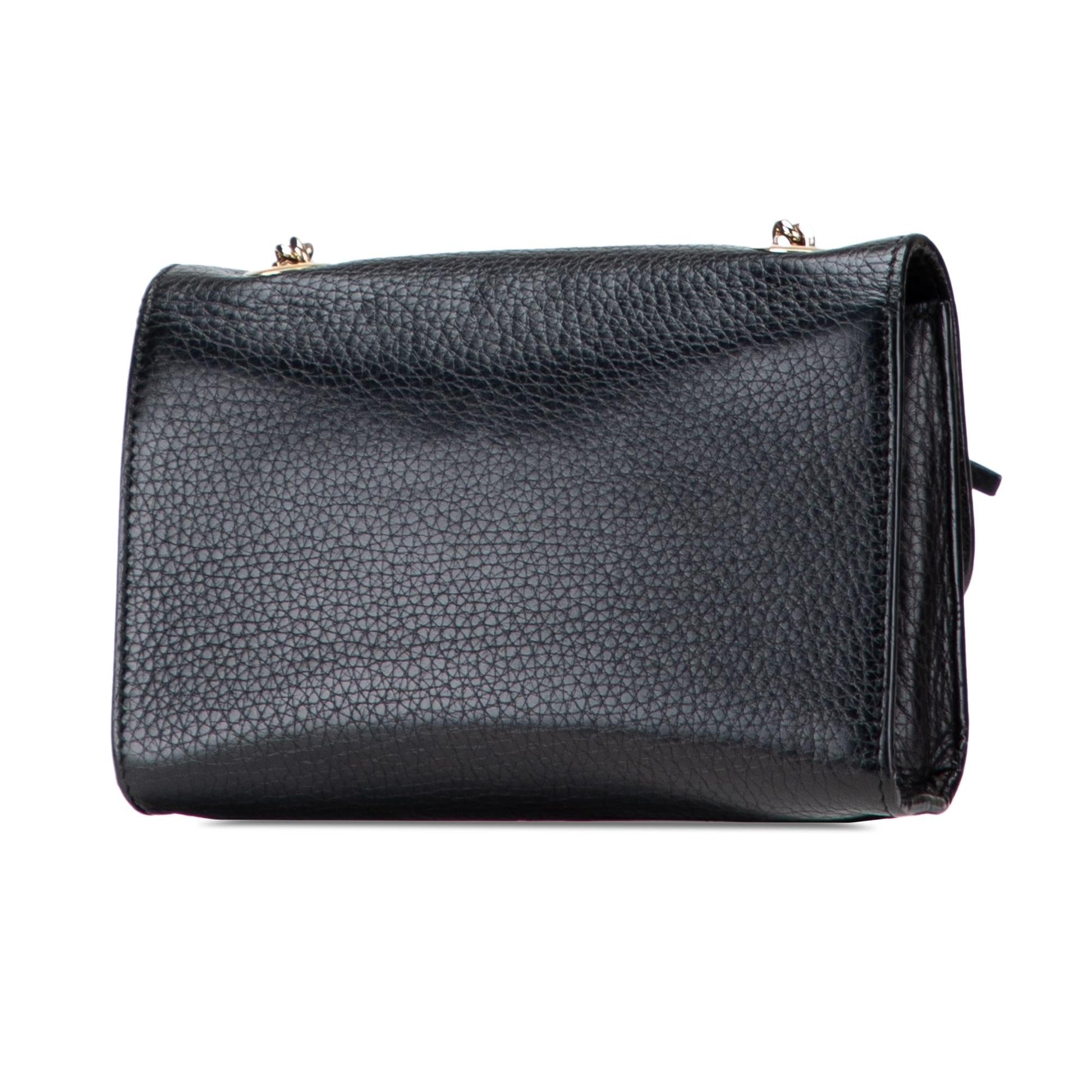 Gucci Miss Bamboo Leather Small Crossbody Bag