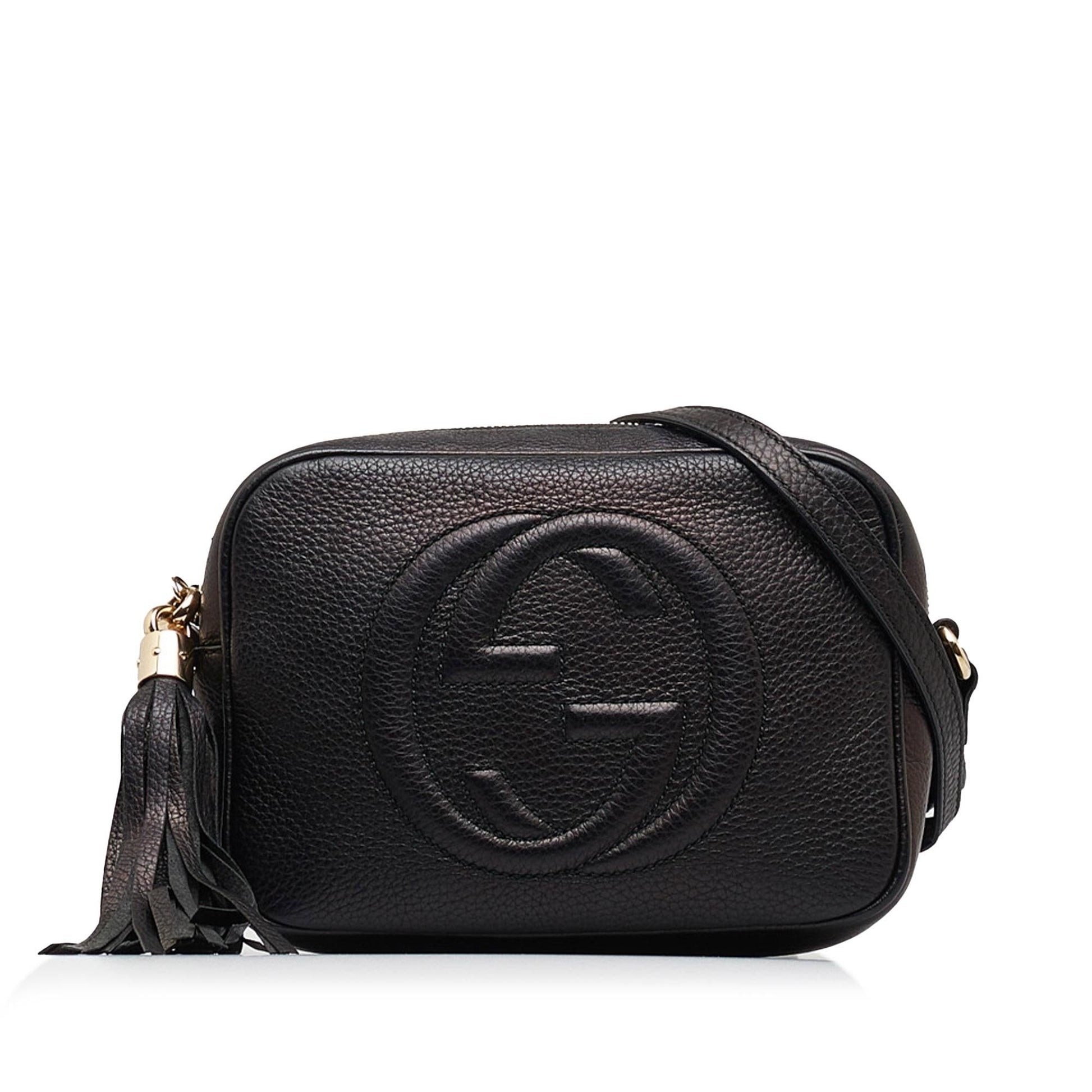 Gucci Soho Disco SHG-szoJZ4 Leather Calf Black Small Crossbody Bag