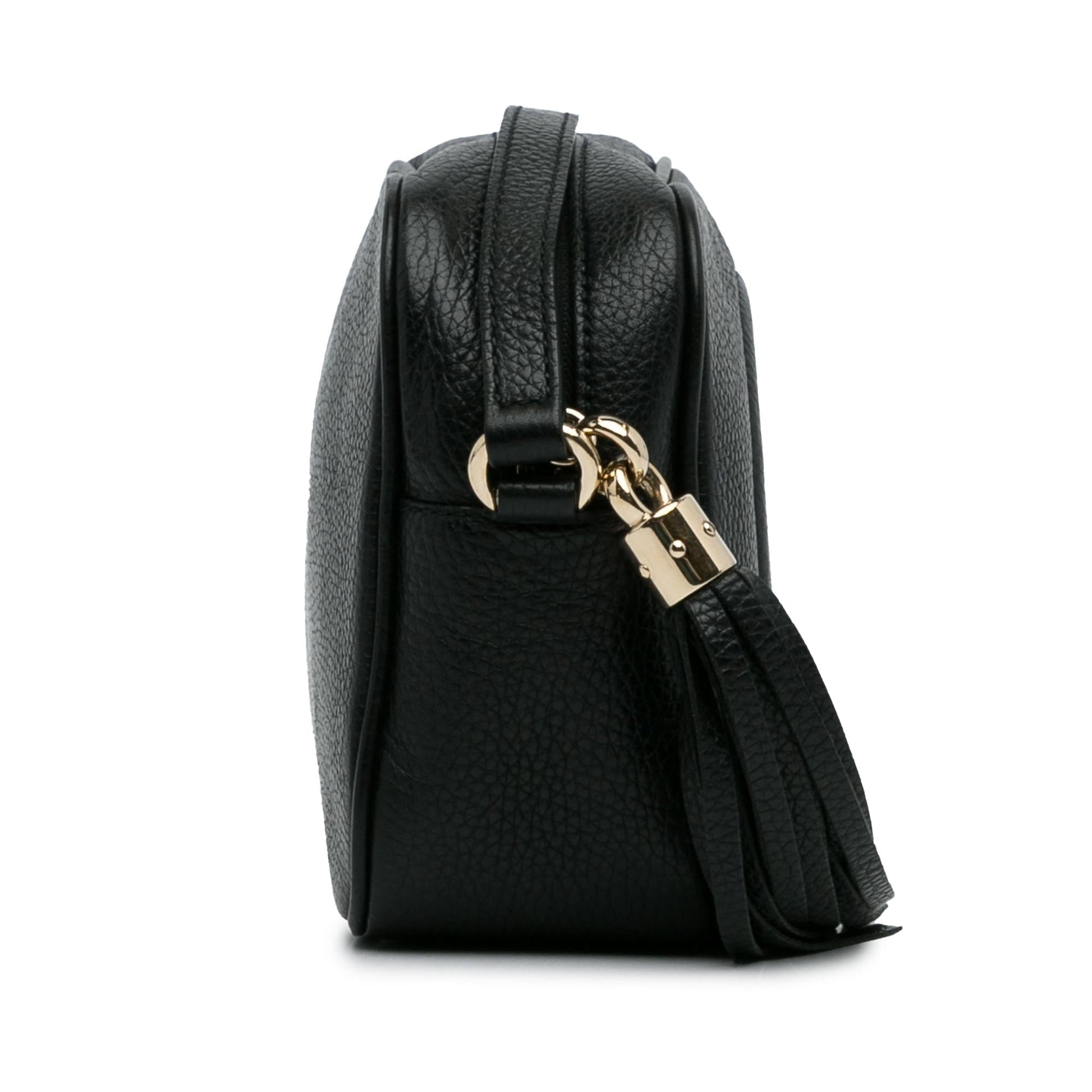 Gucci Soho Disco SHG-31a1PN Leather Calf Black Small Crossbody Bag