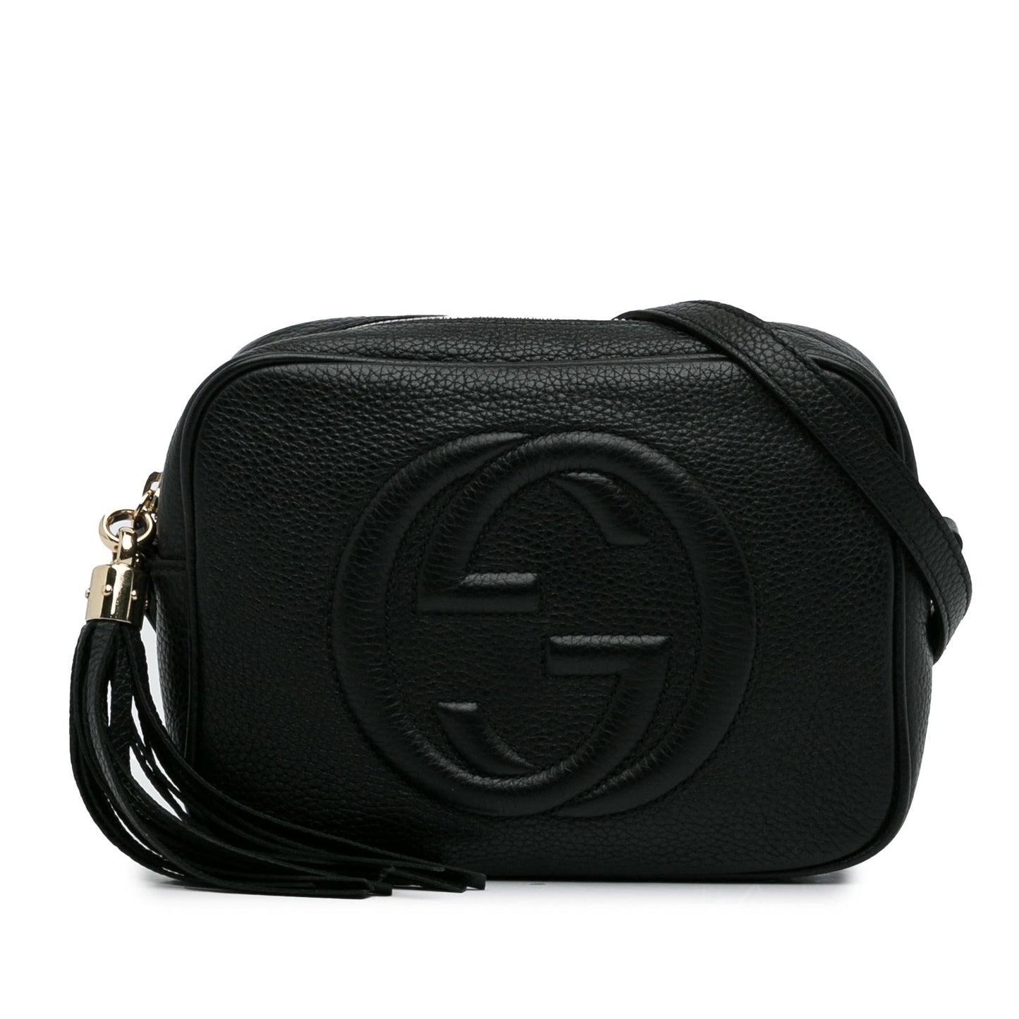 Gucci Soho Disco SHG-31a1PN Leather Calf Black Small Crossbody Bag
