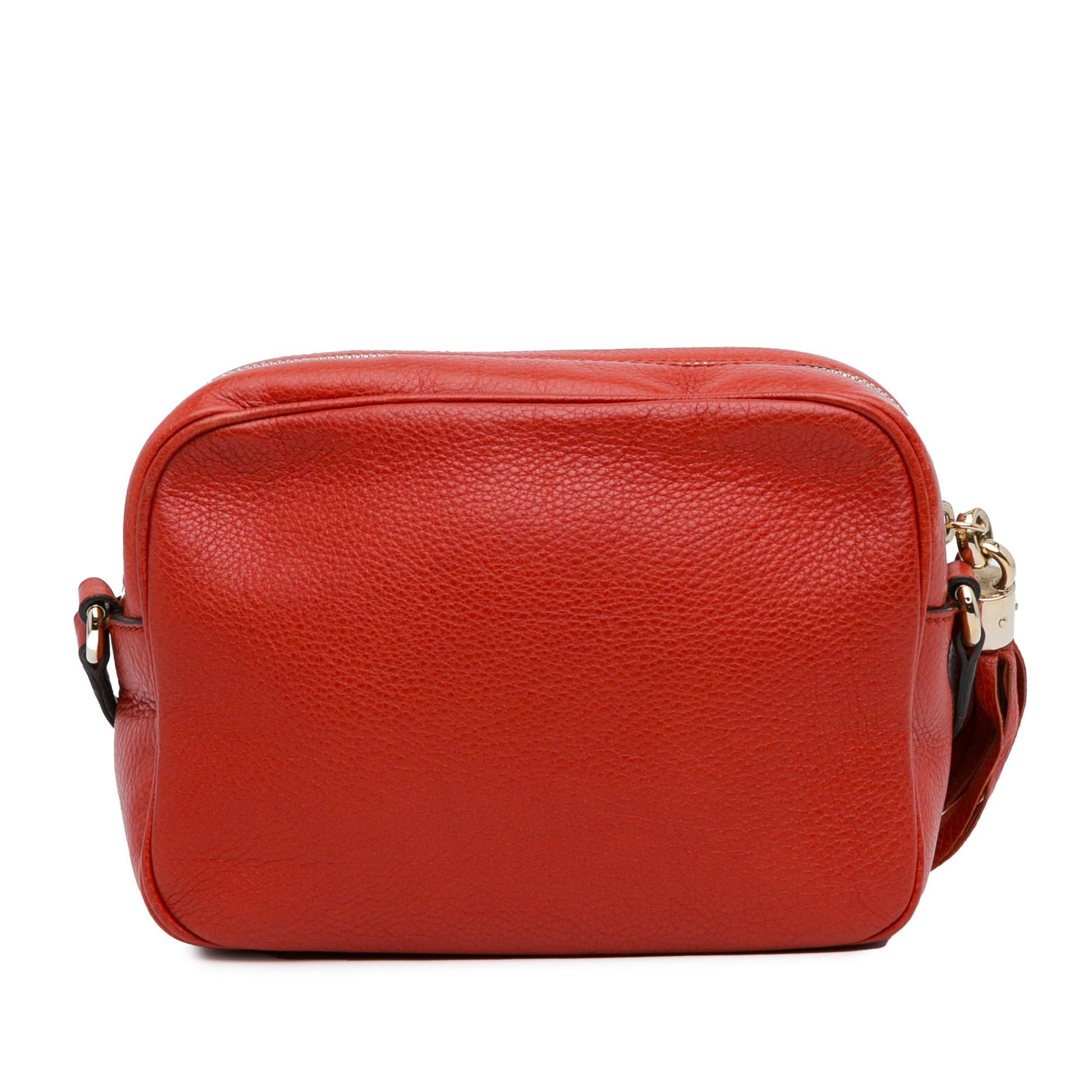 Gucci Soho Disco SHG-FzQeKi Leather Calf Red Small Crossbody Bag