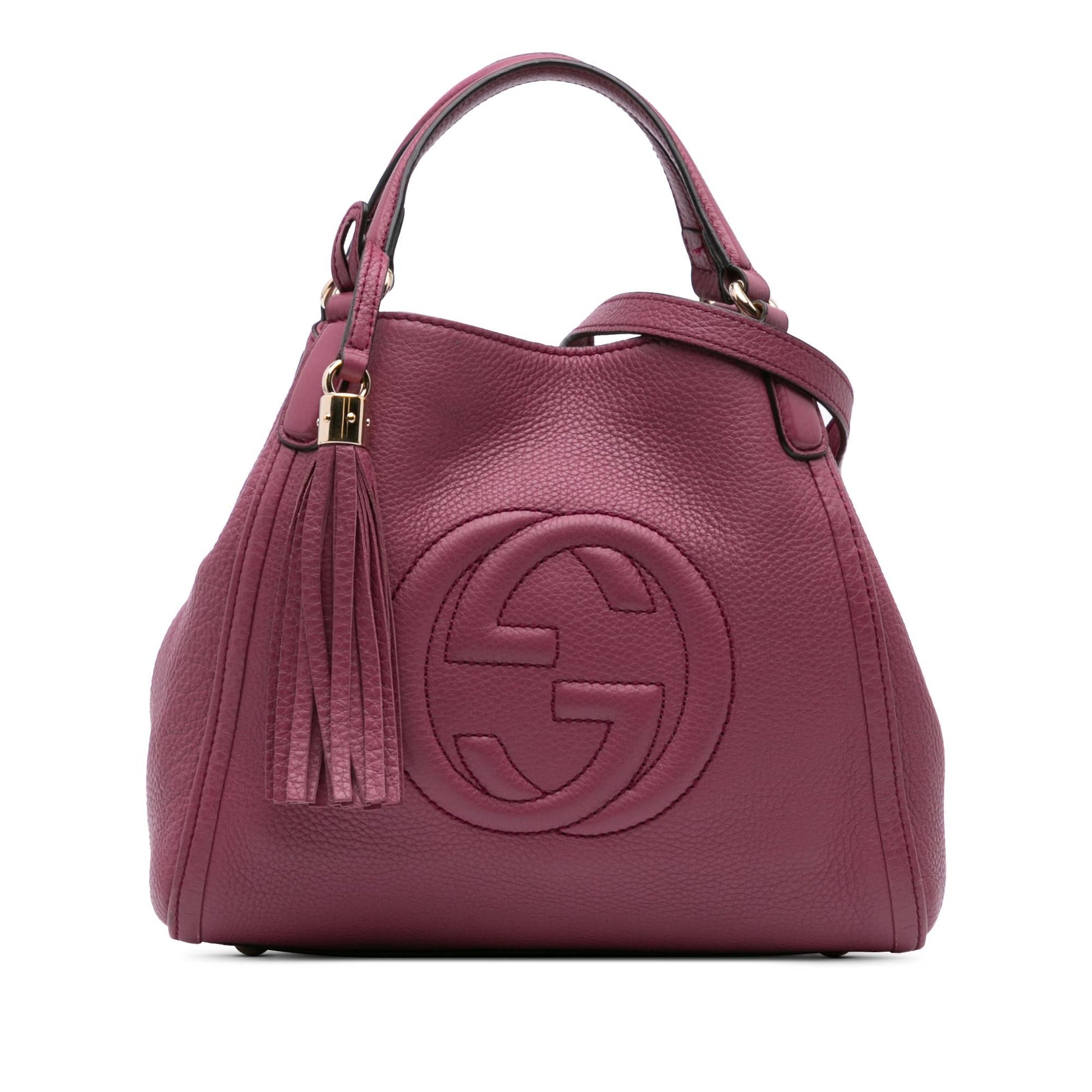 Gucci Soho Leather Calf Pink Small Satchel Bag