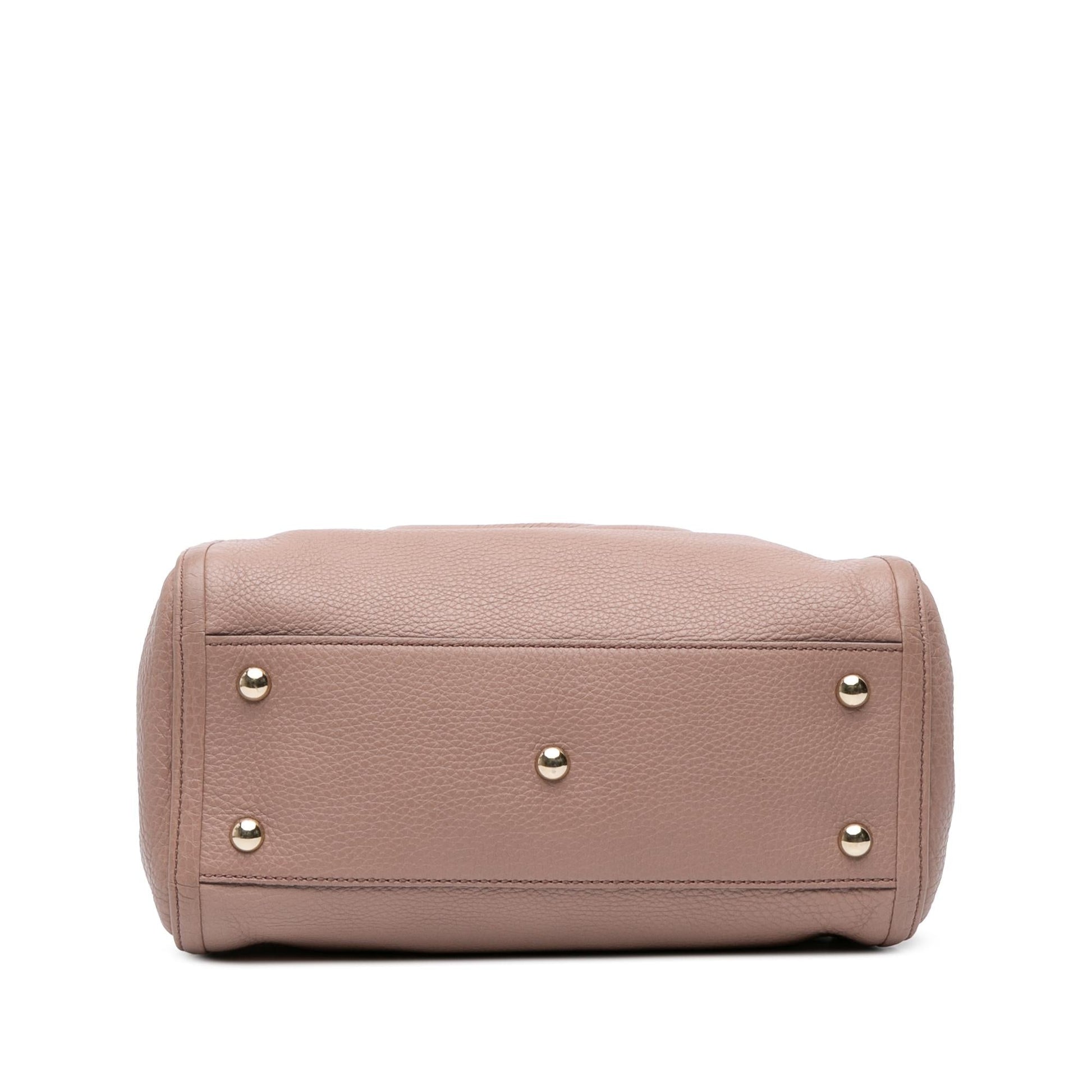 Gucci Soho Leather Calf Pink Small Satchel Bag Satchel 2