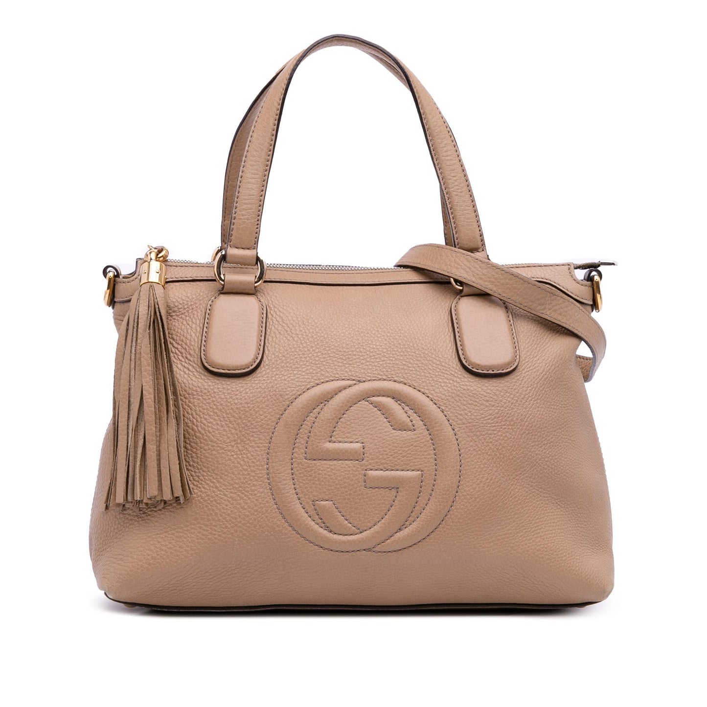 Gucci Soho Working Leather Calf Brown Small Satchel Bag