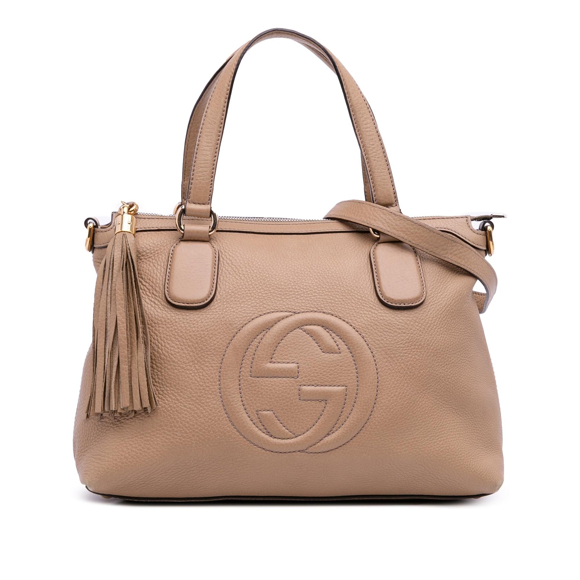 Gucci Soho Working Leather Calf Brown Small Satchel Bag