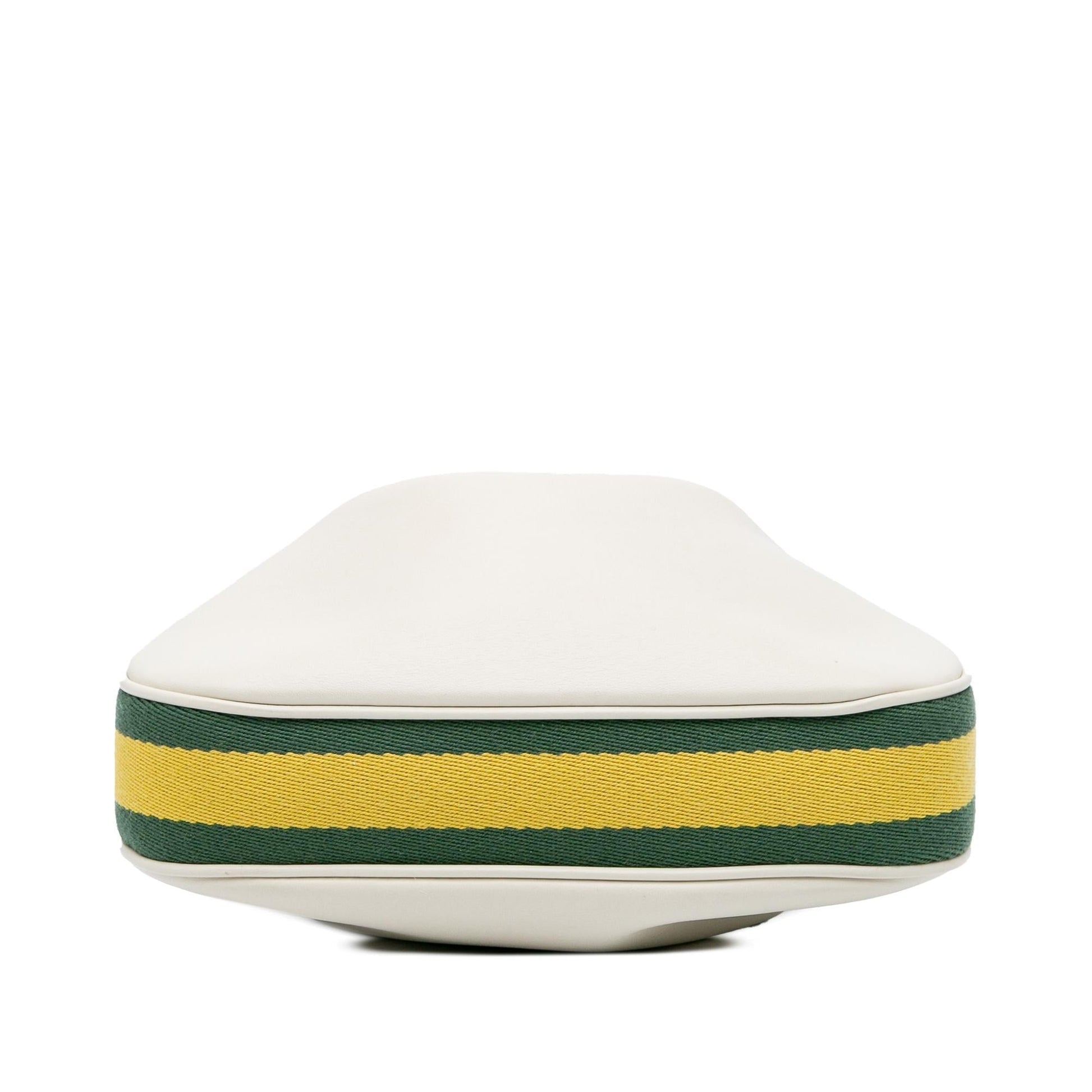Gucci Web Attache Leather Calf White Small Crossbody Bag