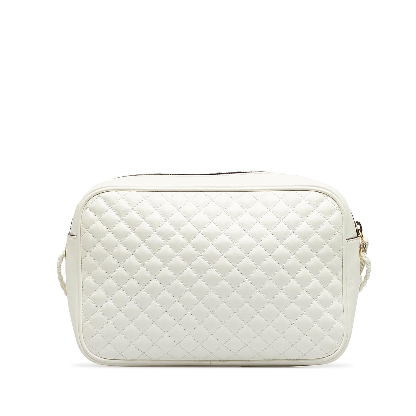 Gucci Web Trapuntata SHG-2gYJQ8 Leather Calf White Small Crossbody Bag