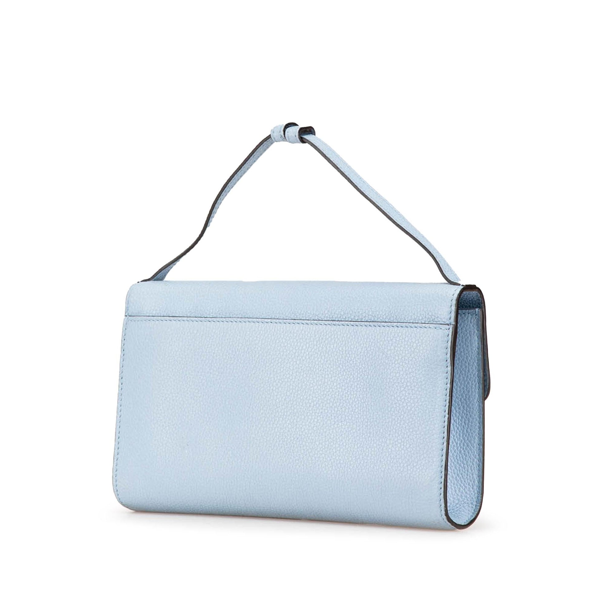 Gucci Zumi Leather Calf Blue Small Satchel Bag