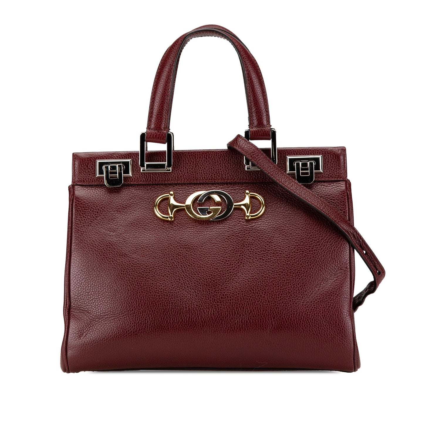Gucci Zumi Leather Calf Red Small Satchel Bag Satchel 4